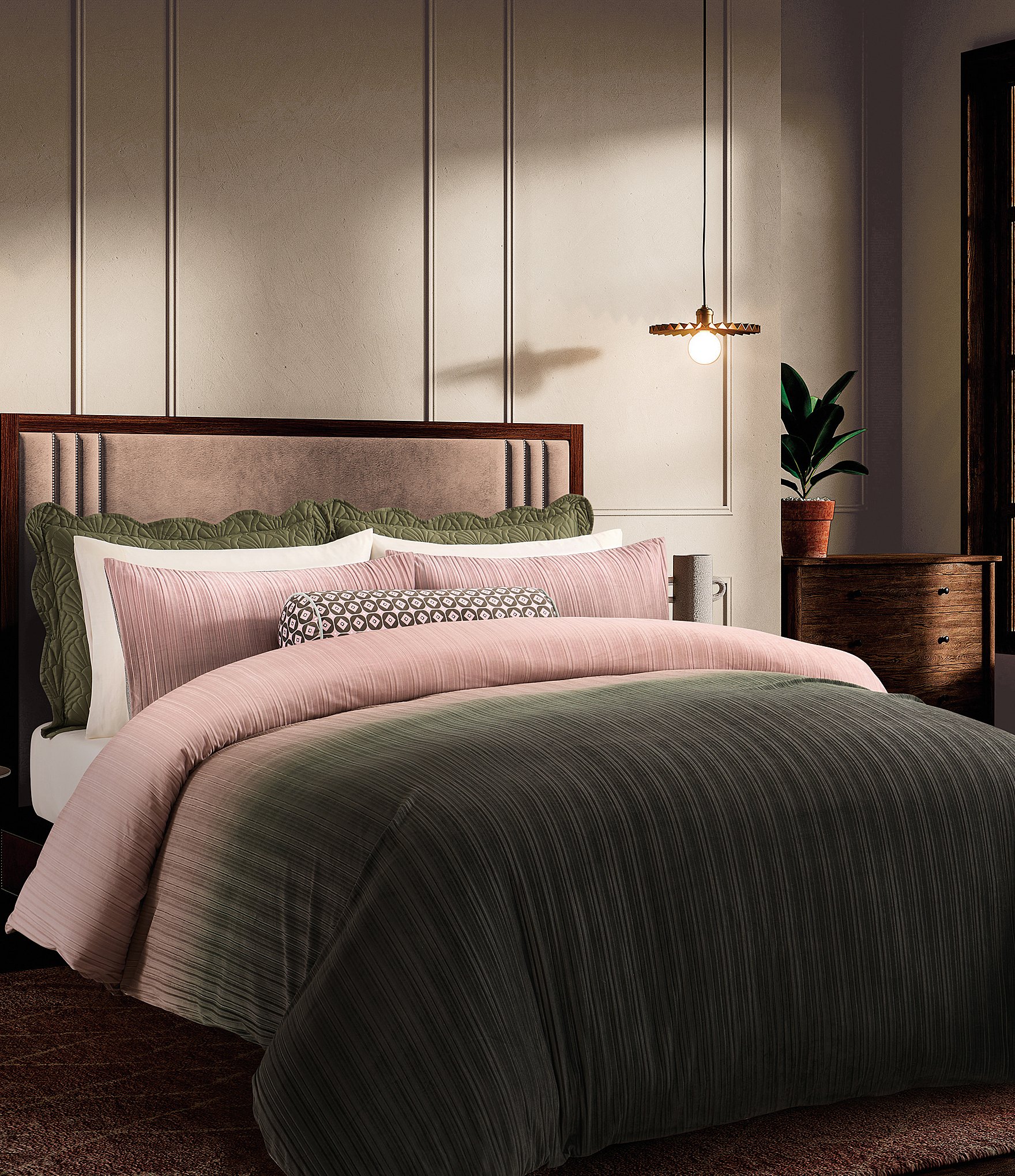 Ted Baker London Ombre Pattern Velvet Comforter Mini Set