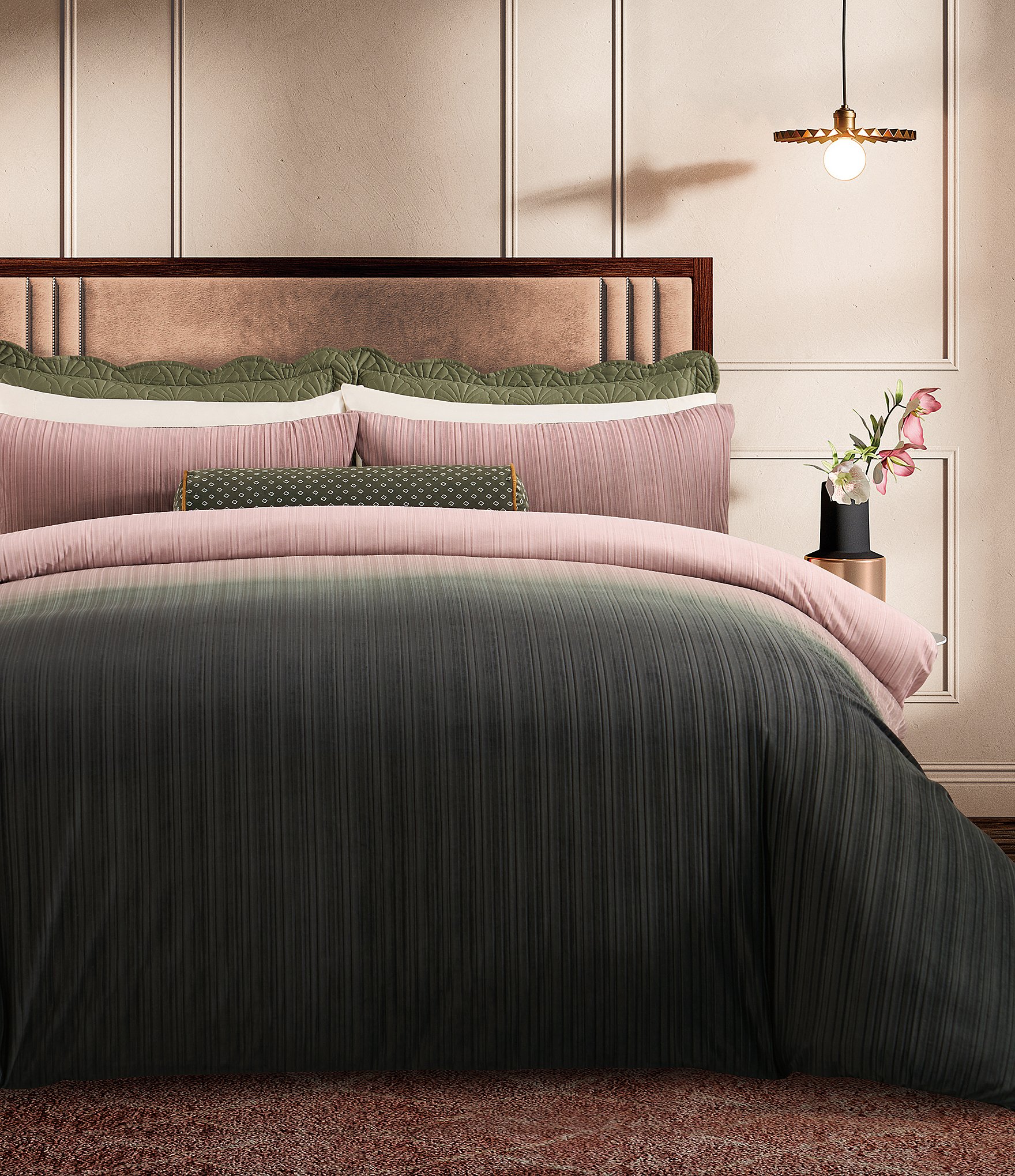 Ted Baker London Ombre Pattern Velvet Comforter Mini Set