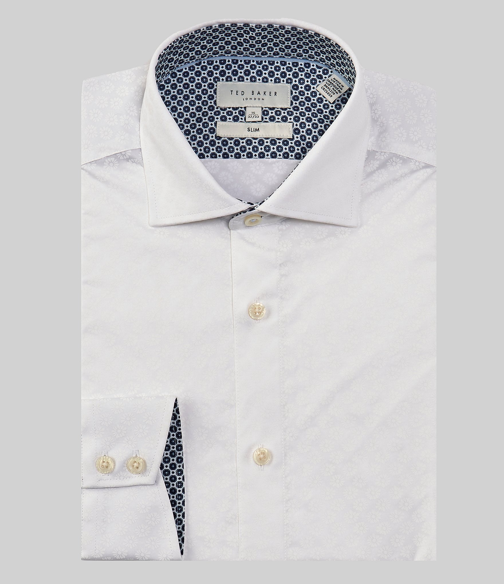 Ted Baker London Slim Fit Stretch Spread Collar Solid Dress Shirt ...