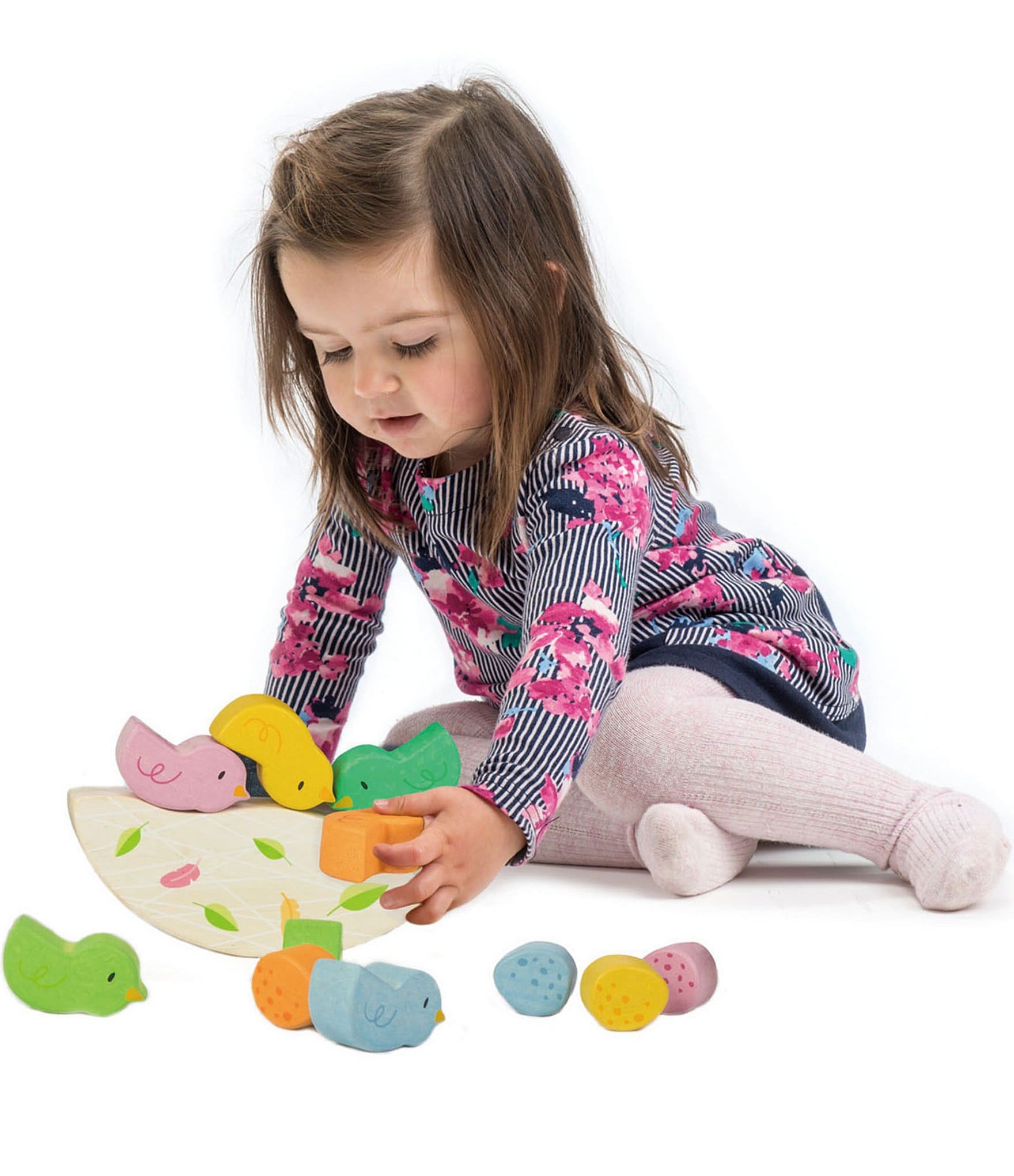 Tender Leaf Toys Rocking Baby Birds Wooden Set