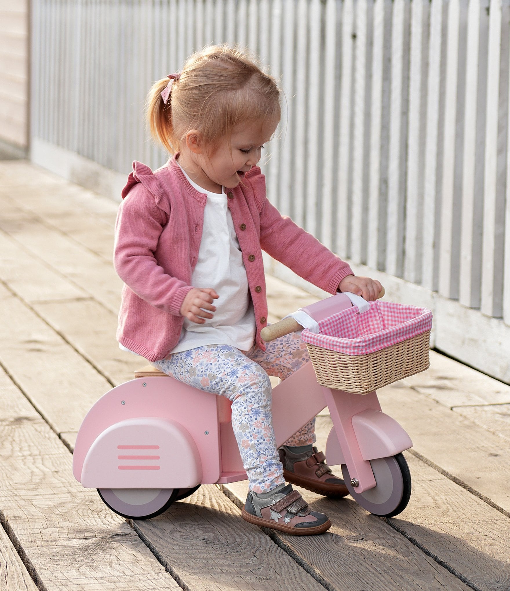Tender Leaf Toys Scooter With Basket