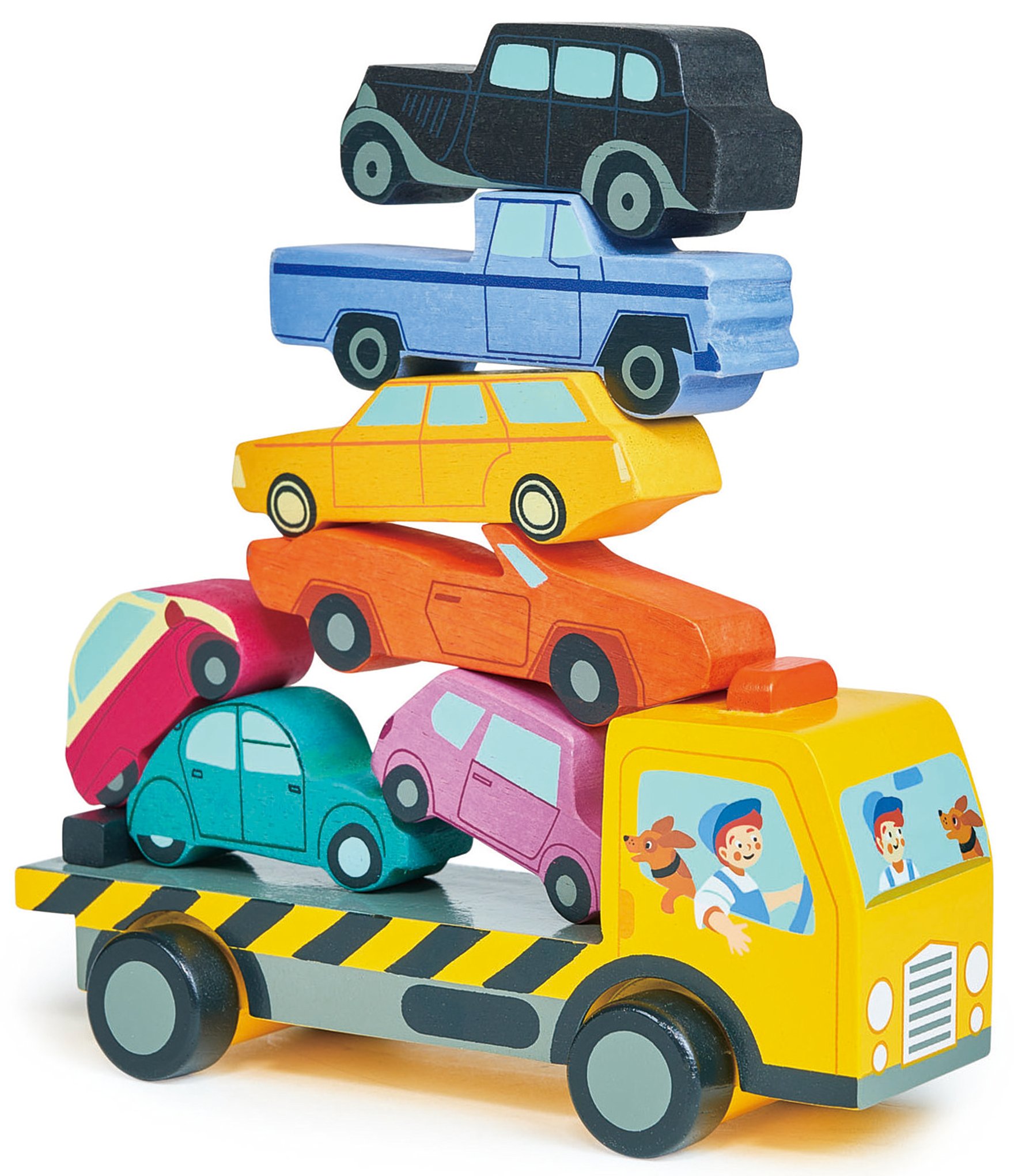 Tender Leaf Toys Stacking Toy Cars Set