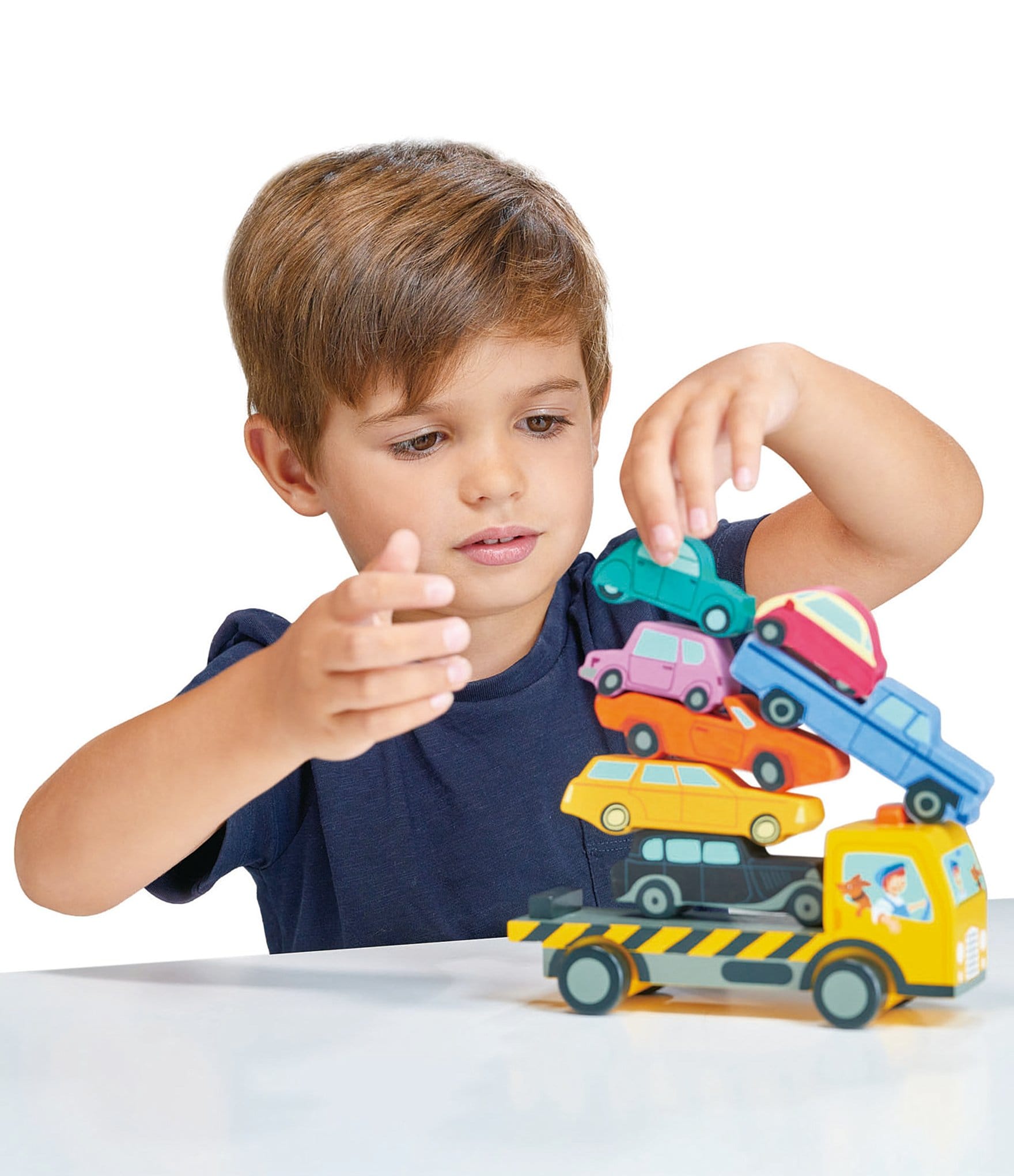 Tender Leaf Toys Stacking Toy Cars Set