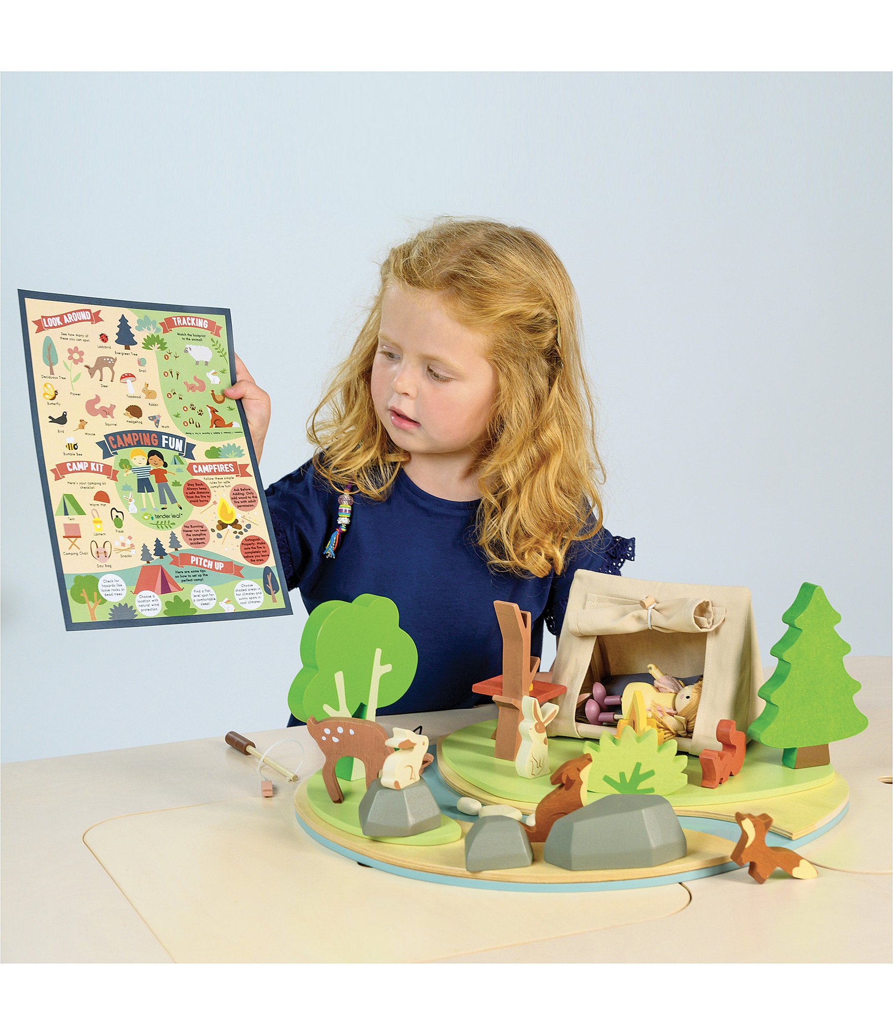 Tender Leaf Toys Wildlife Camping Playset