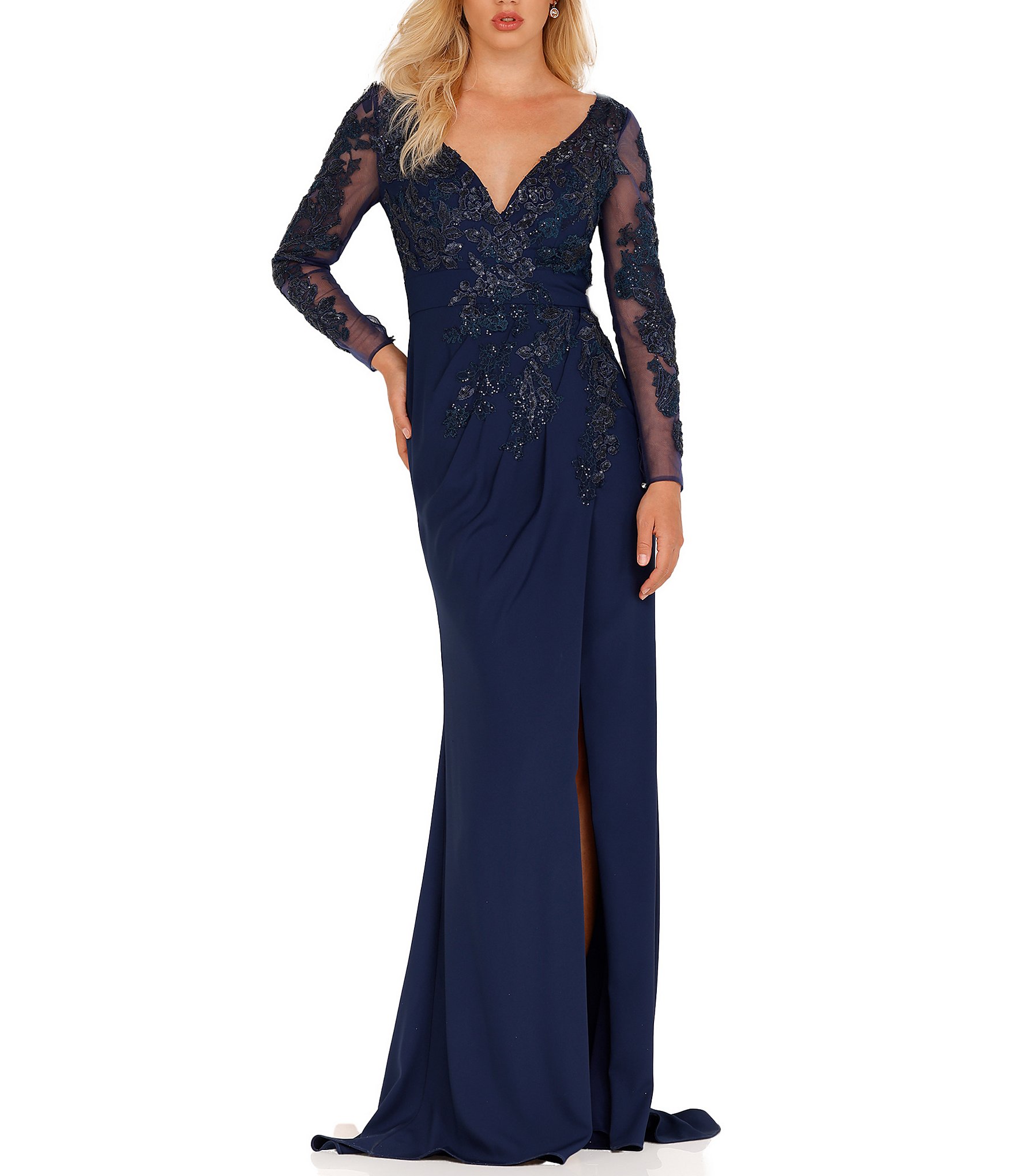 Terani couture best sale long sleeve gown