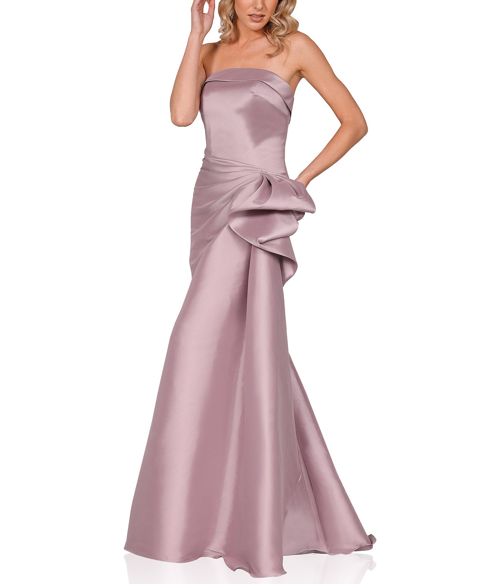 Opera Mauve Colored Prom Dress