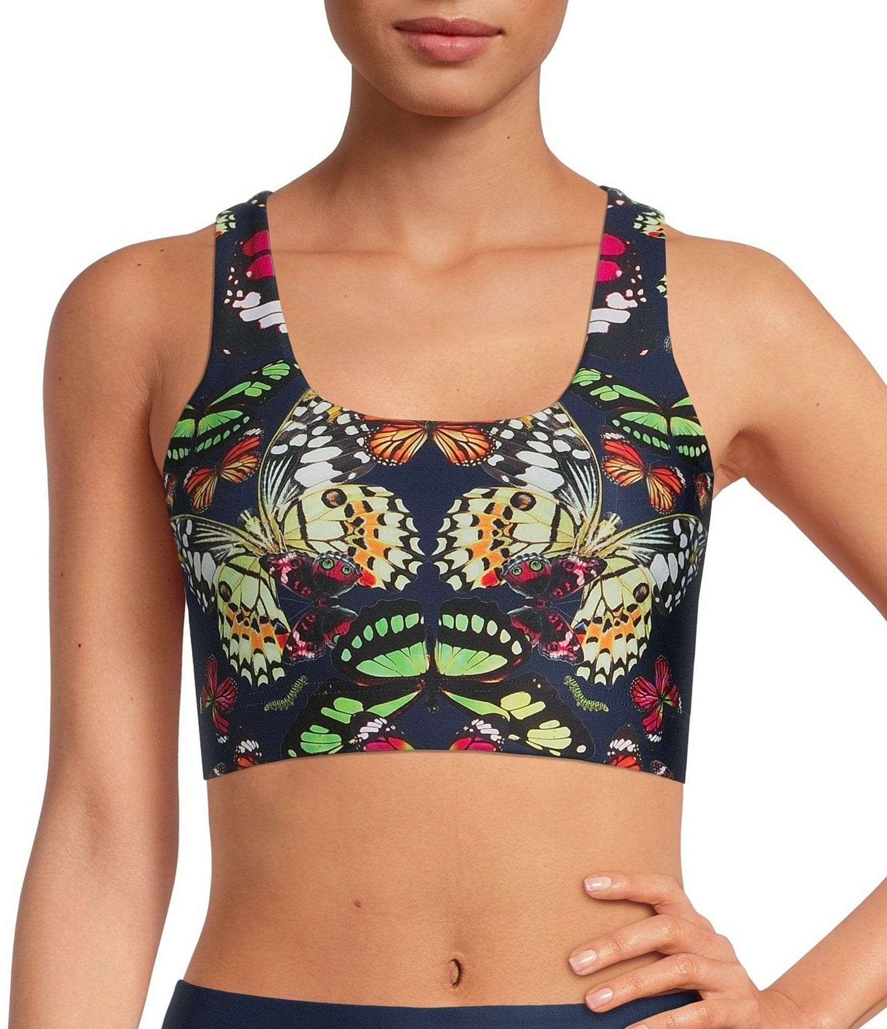 Butterfly Racerback Sports Bra