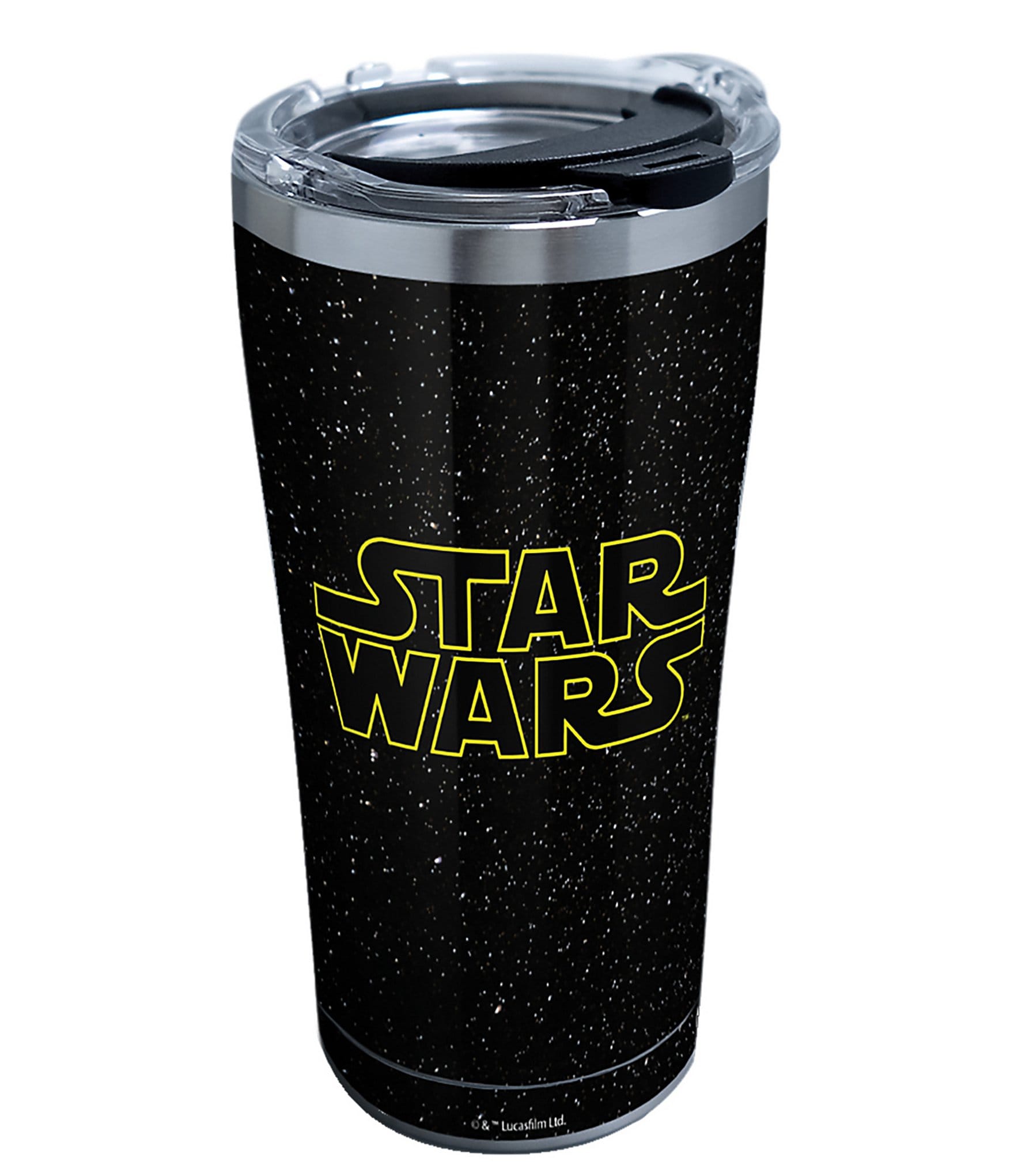 Clear Collage Tumbler with Wrap and Black Lid 16oz Tervis 1072646 Star Wars