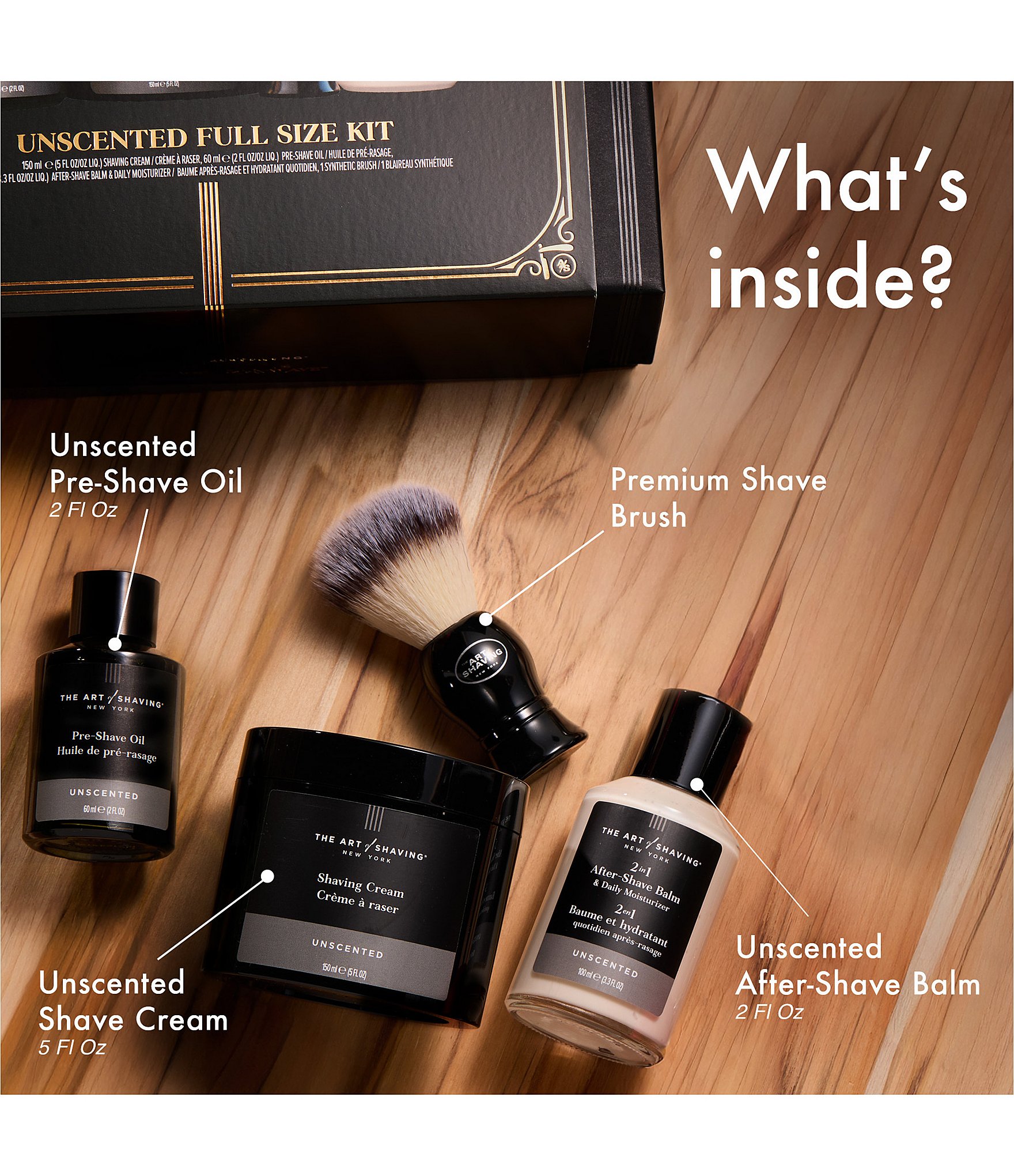 The Art of Shaving Full Size Unscented Kit