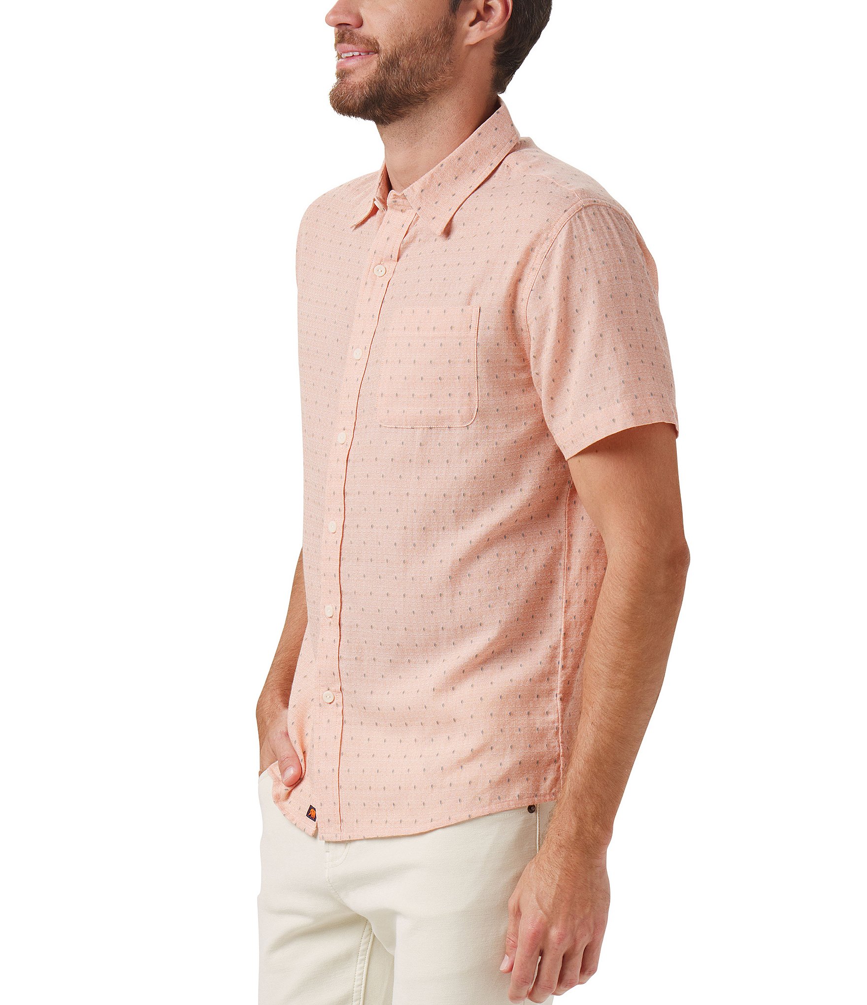 The Normal Brand Freshwater Dobby Short Sleeve Woven Shirt