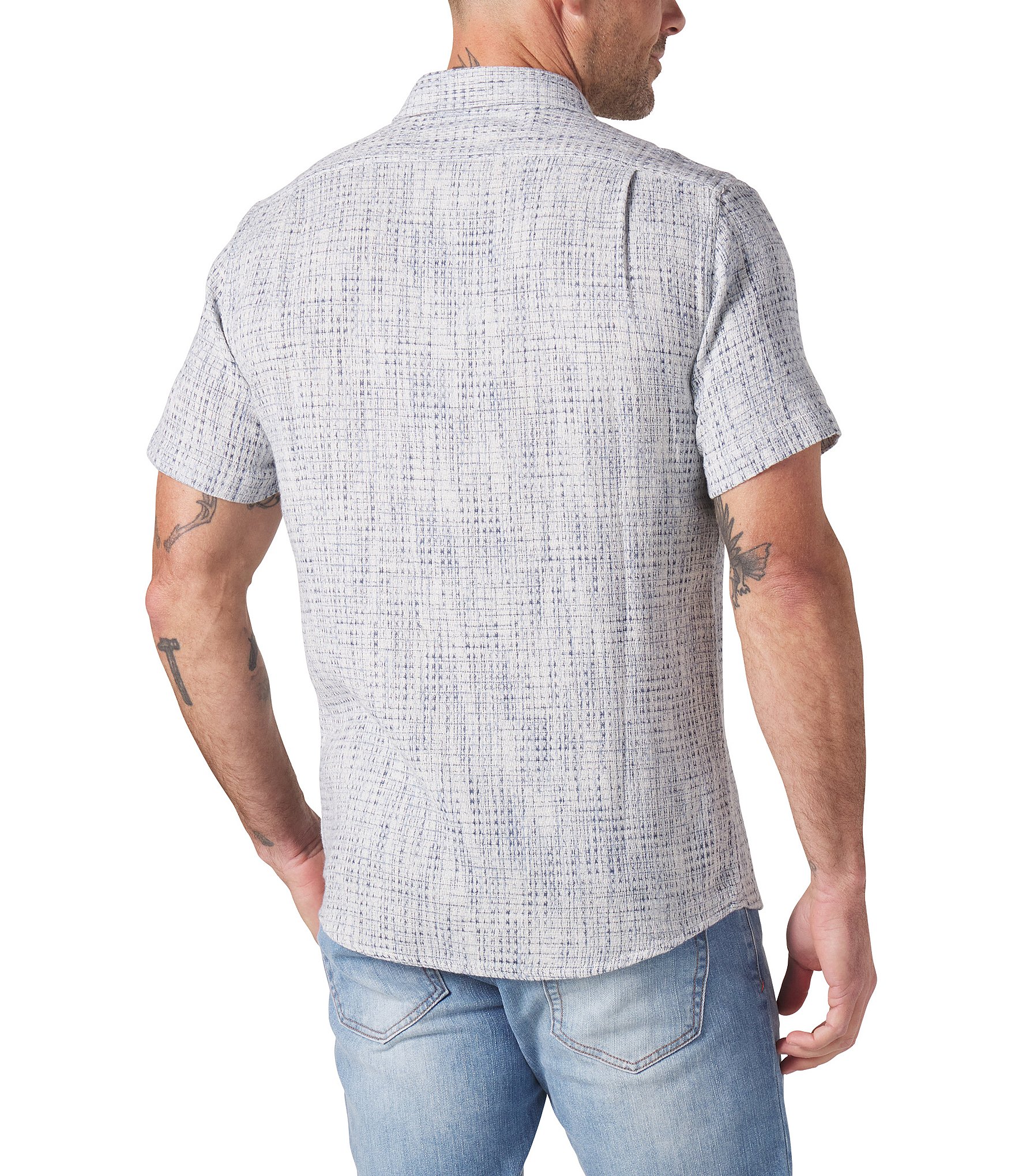 The Normal Brand Freshwater Printed Short Sleeve Woven Shirt