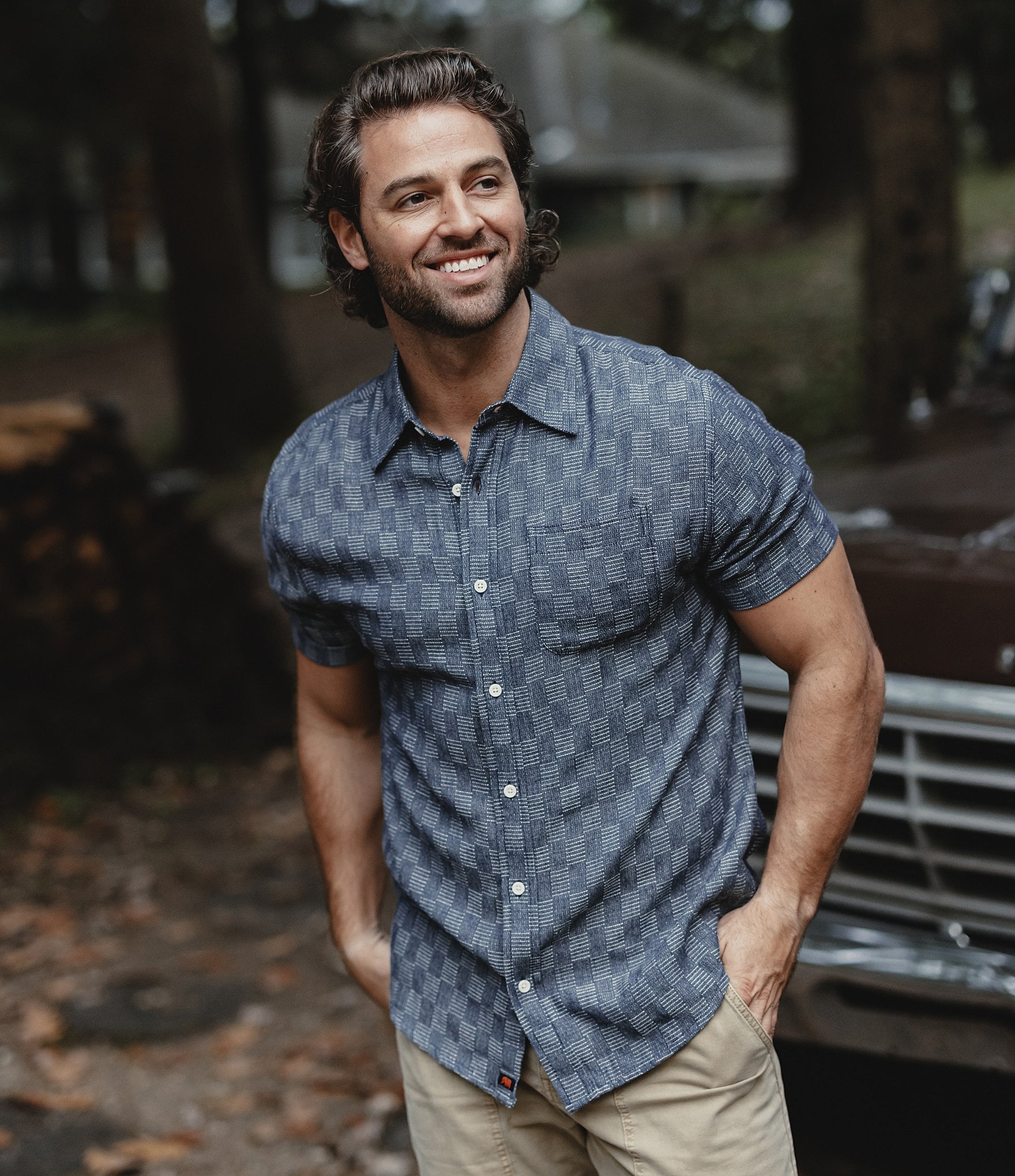 The Normal Brand Freshwater Short Sleeve Checked Woven Shirt