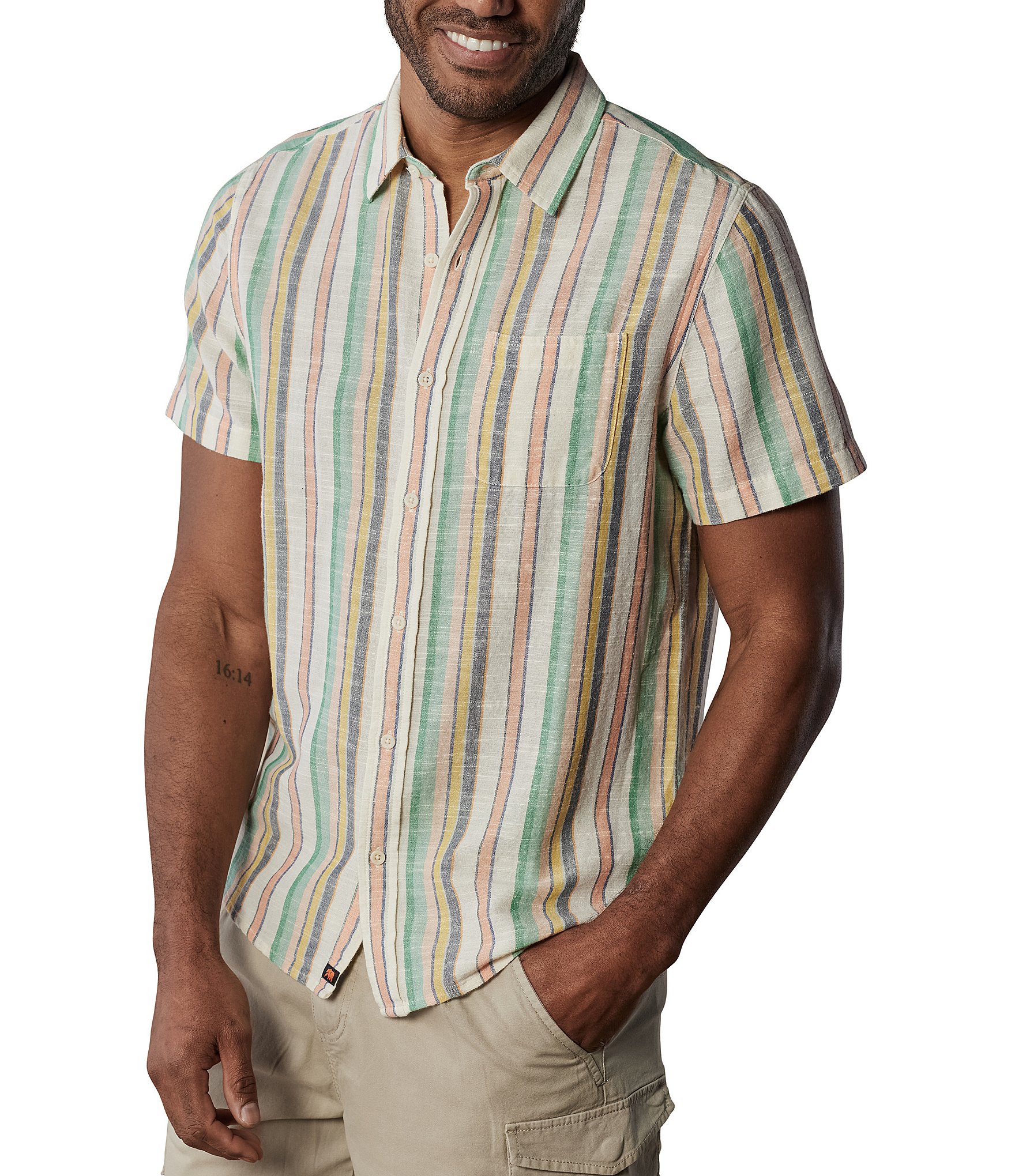 The Normal Brand Freshwater Short Sleeve Woven Shirt