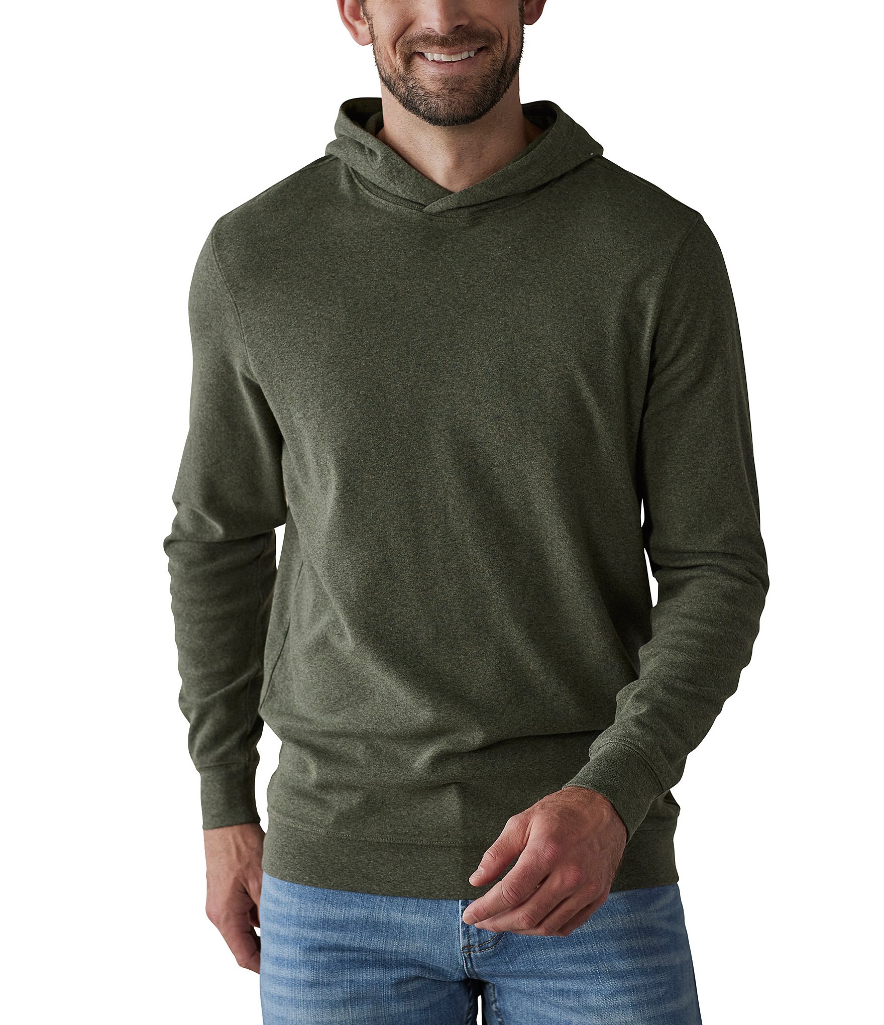 The Normal Brand Puremeso Essential Hoodie Oakmoss L