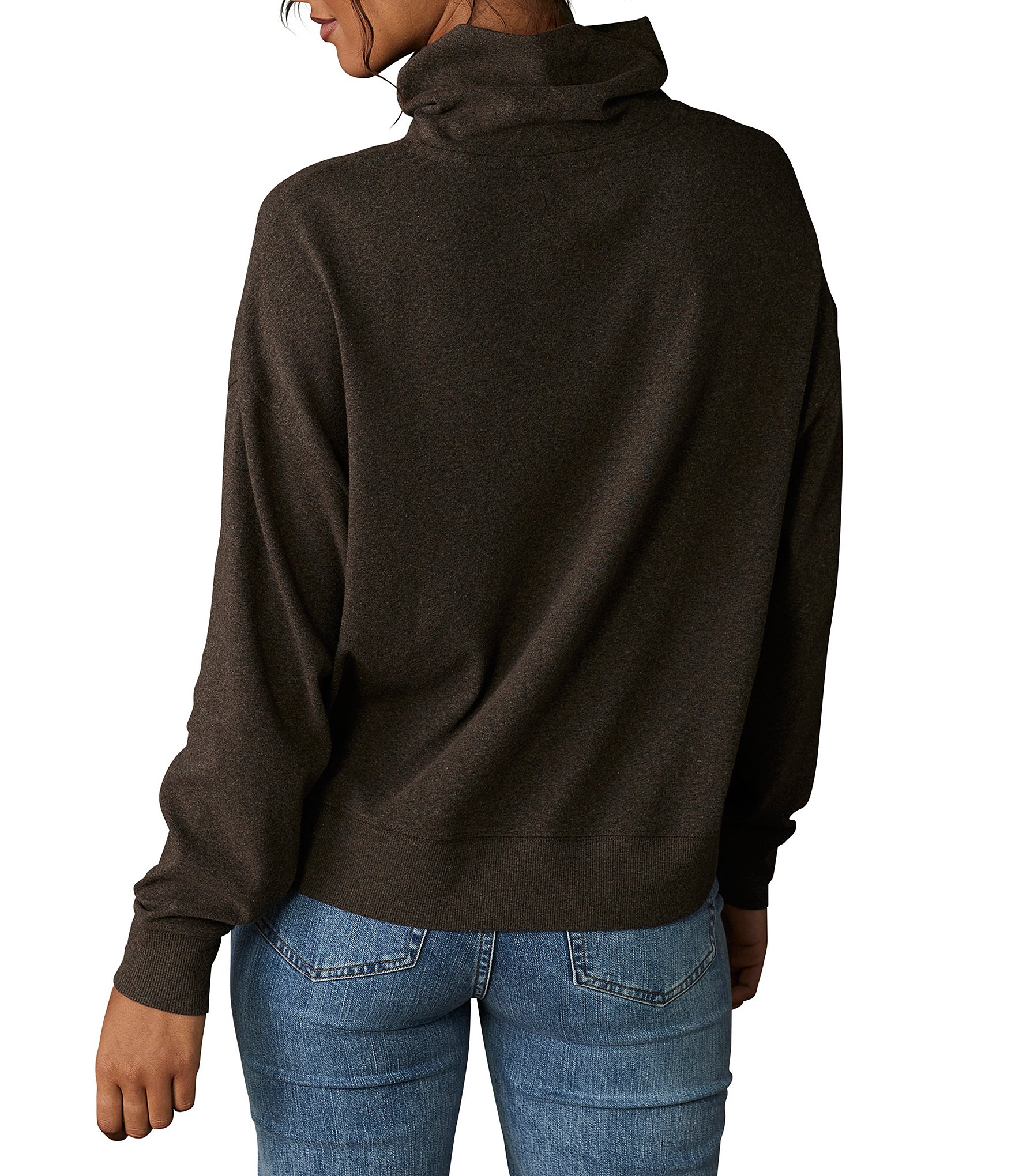 The Normal Brand Puremeso Funnel Neck Long Sleeve Pullover