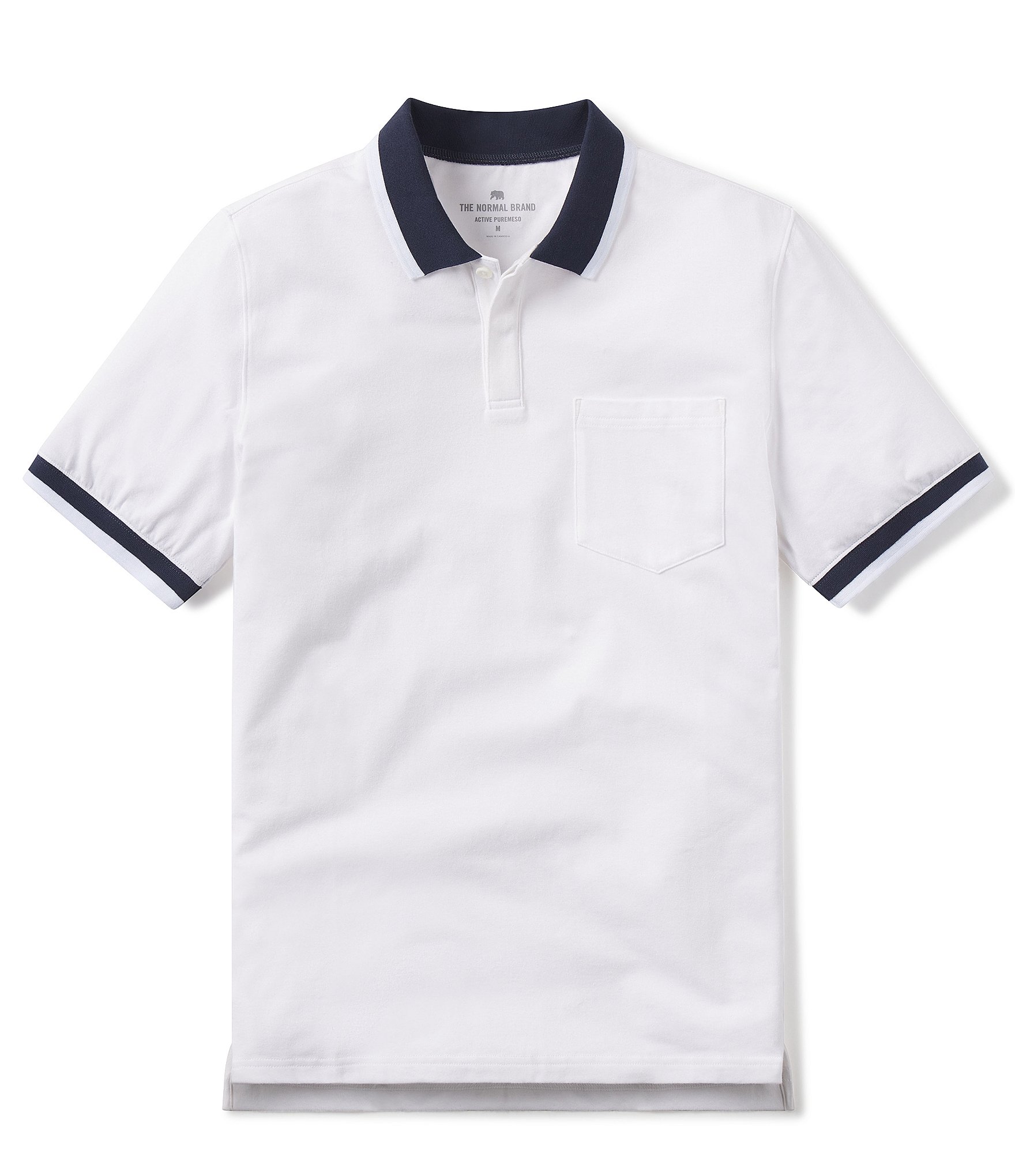 The Normal Brand Puremeso Tipped Short-Sleeve Polo Shirt