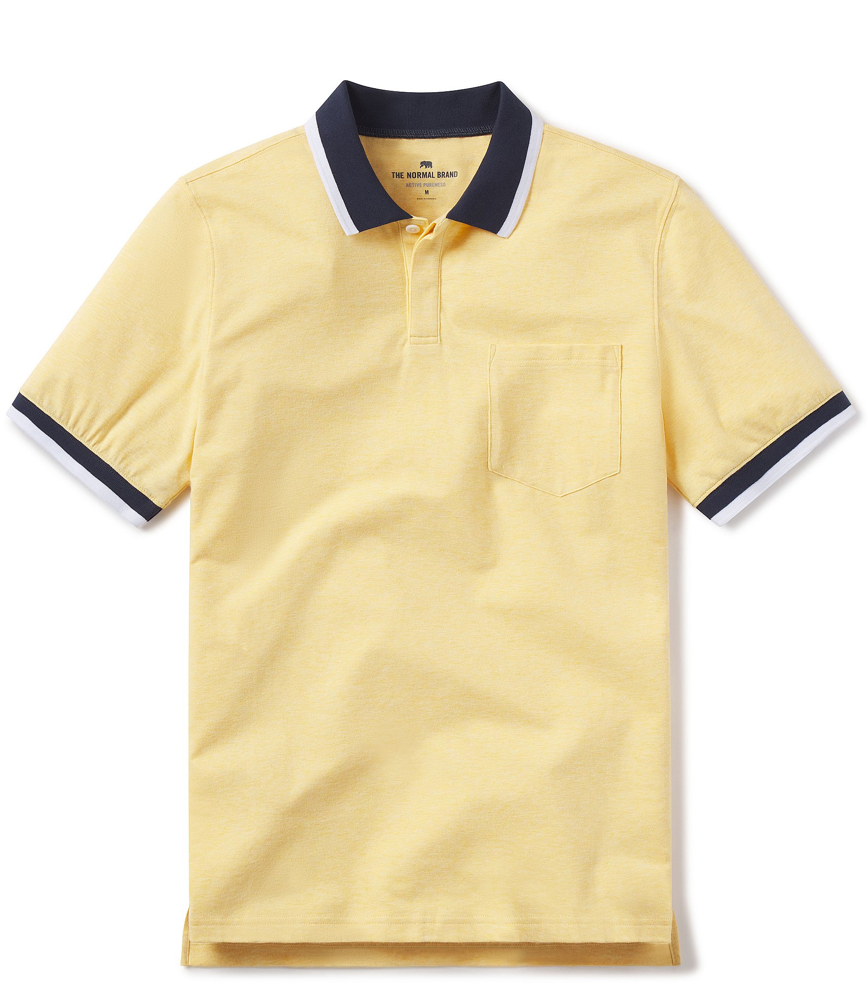 The Normal Brand Puremeso Tipped Short-Sleeve Polo Shirt