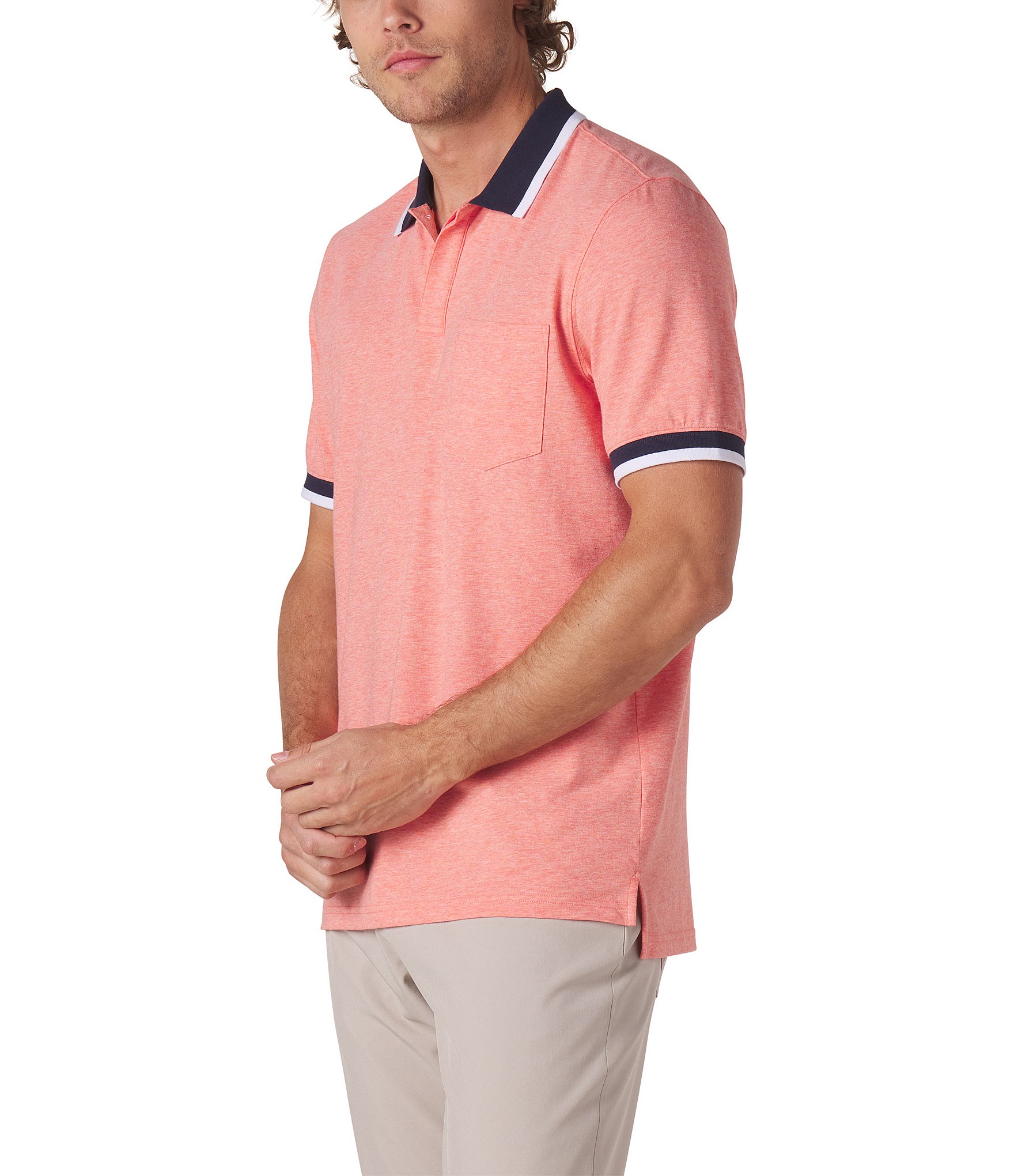 The Normal Brand Puremeso Tipped Short-Sleeve Polo Shirt