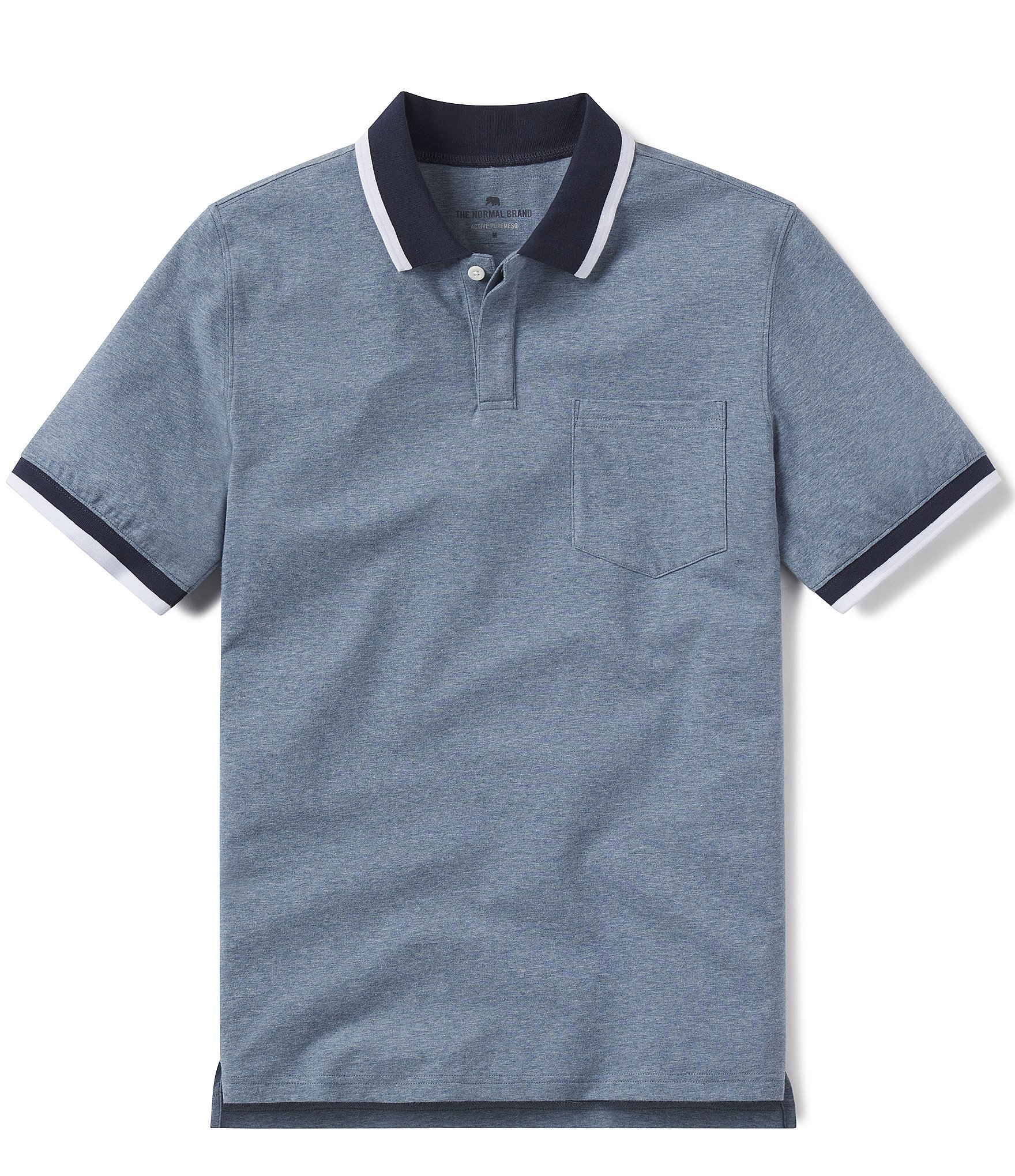 The Normal Brand Puremeso Tipped Short-Sleeve Polo Shirt