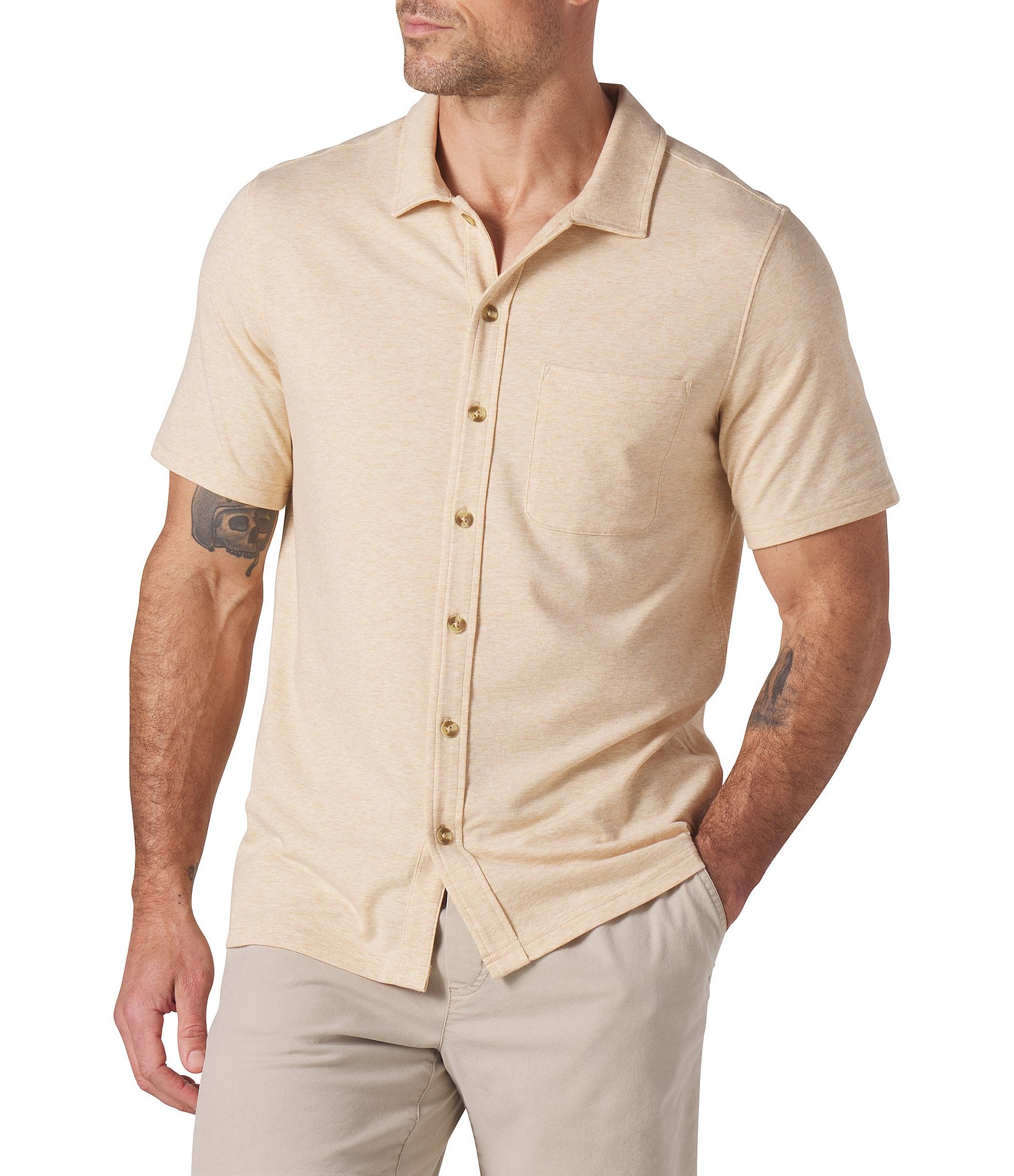 The Normal Brand Puremeso Weekend Short Sleeve Woven Shirt