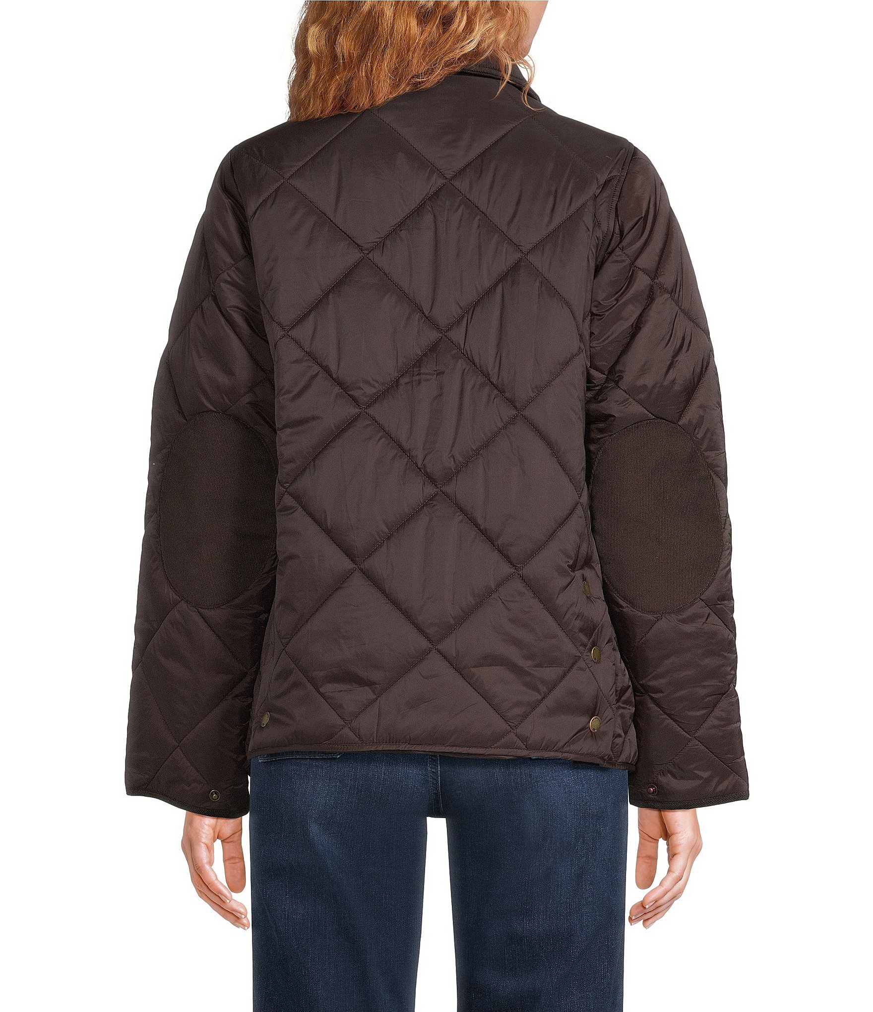 The Normal Brand Quilted Puffer Liner Collared Long Sleeve Snap Front Boxy Jacket