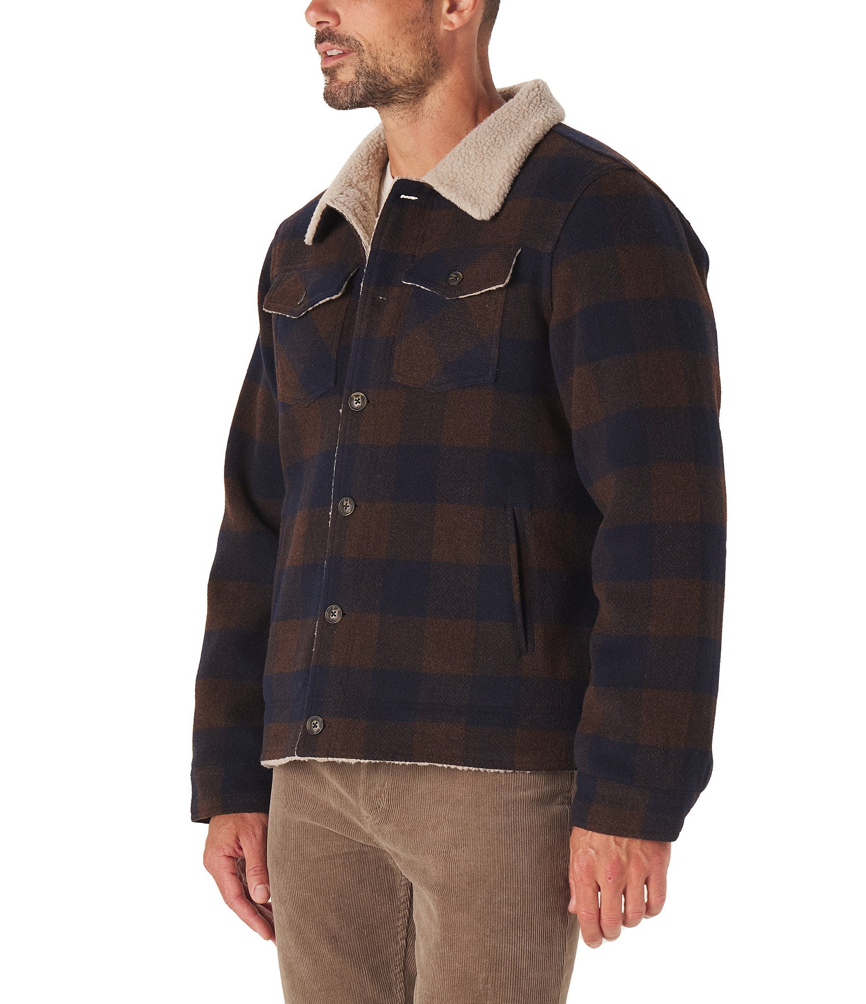 The Normal Brand Sherpa Collar Fleece Jacket