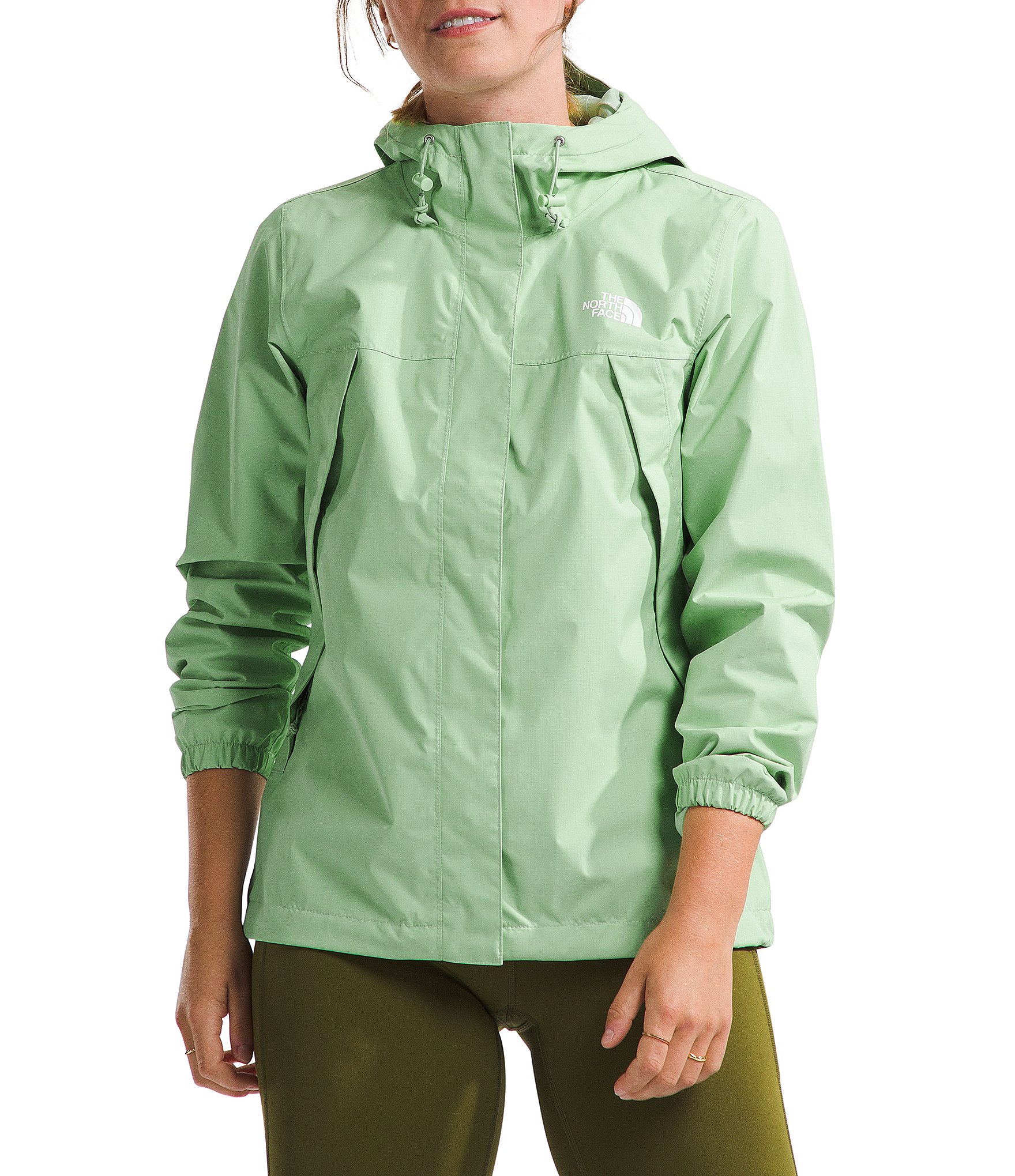 The North Face Lime Green Two Tone Hyvent Jacket
