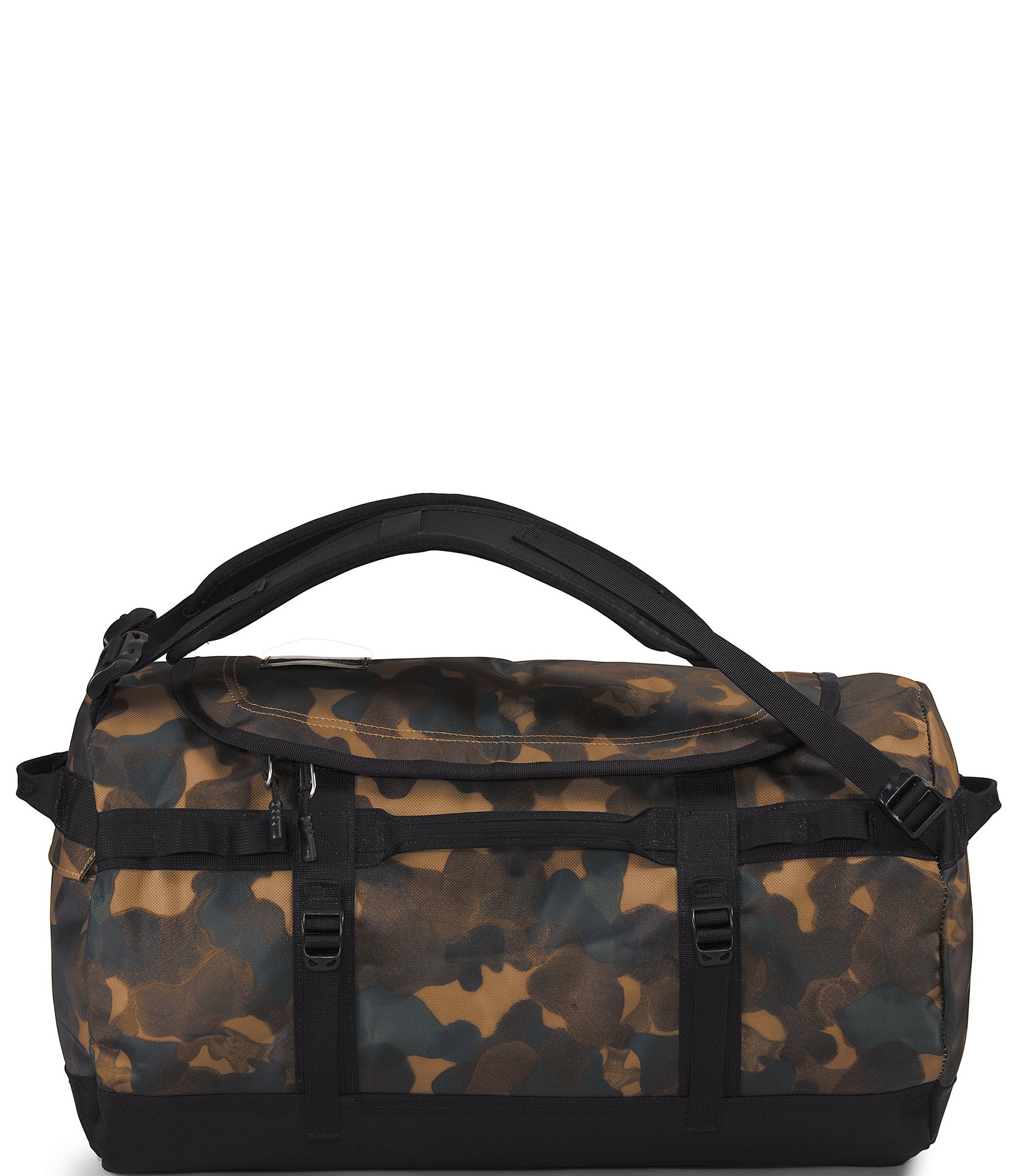 The North Face Base 50L Camp Utility Brown Camo Texture Print Duffle Bag