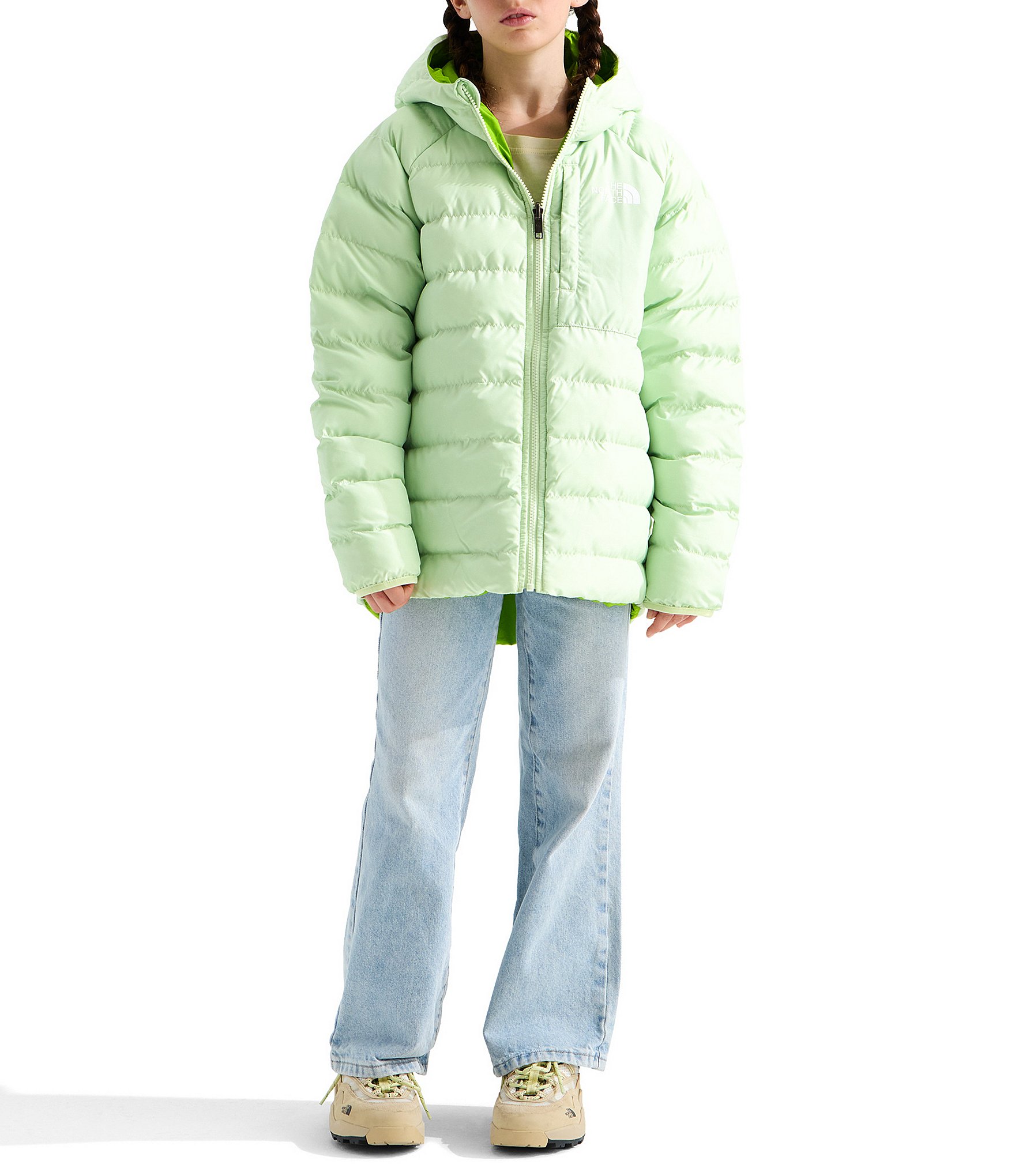 The North Face Big Girls Reversible Perrito Hooded Jacket