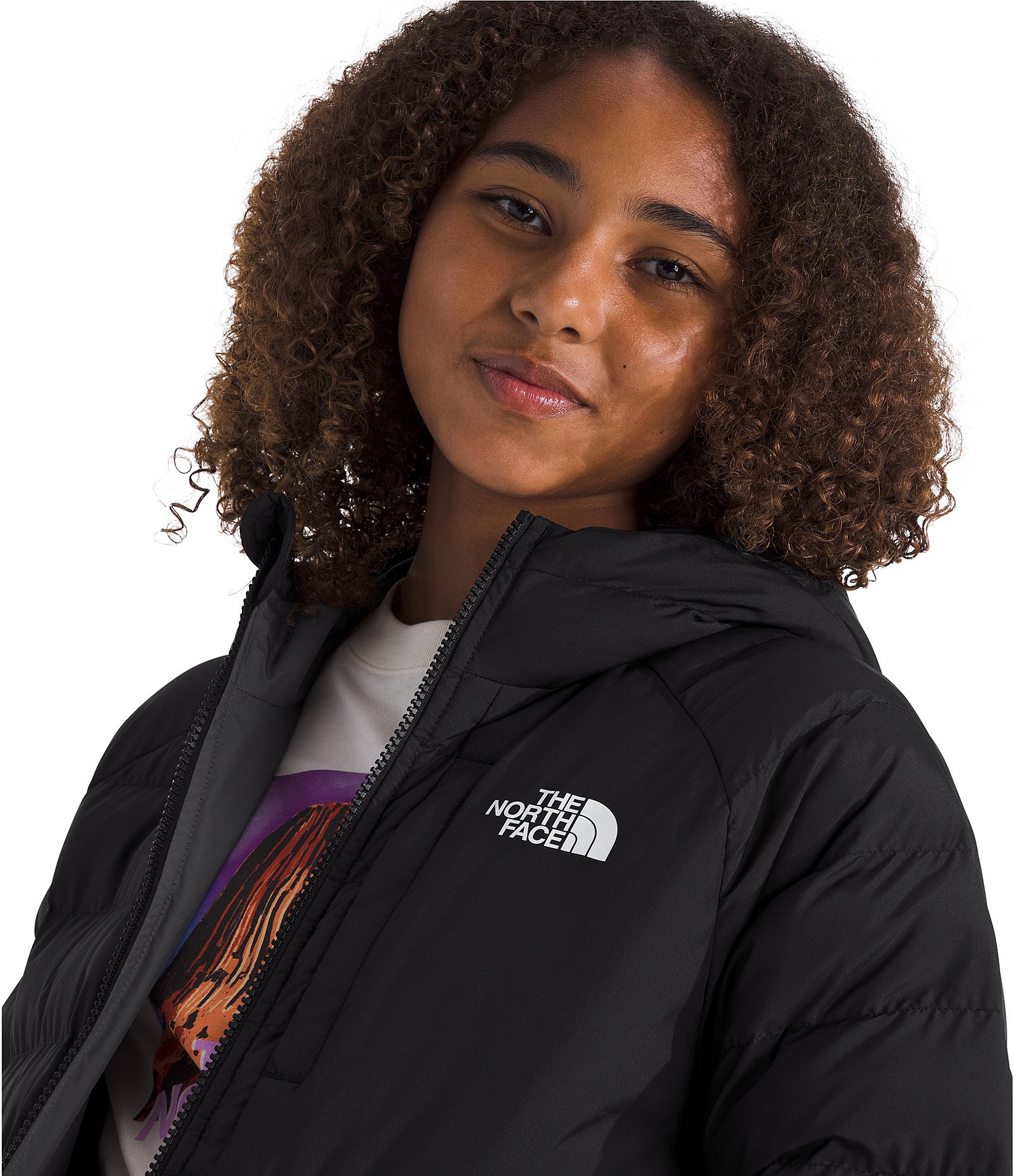 The North Face Big Kids Reversible Water Resistant Perrito Hooded Jacket