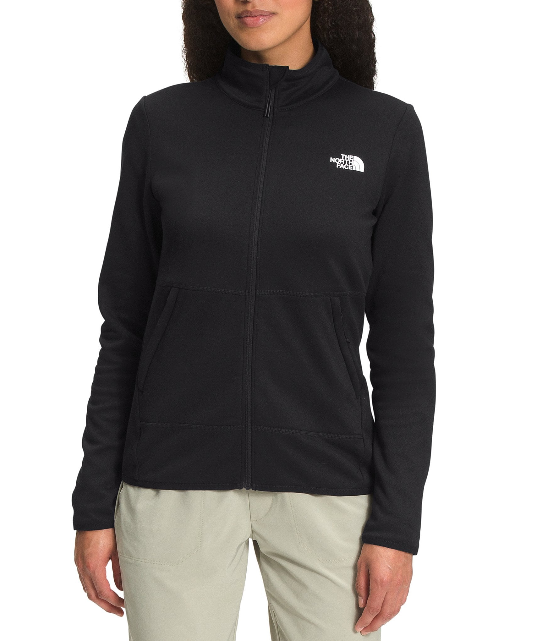 The North Face Canyonlands Full Zip Stand Collar Long Sleeve Fleece Jacket