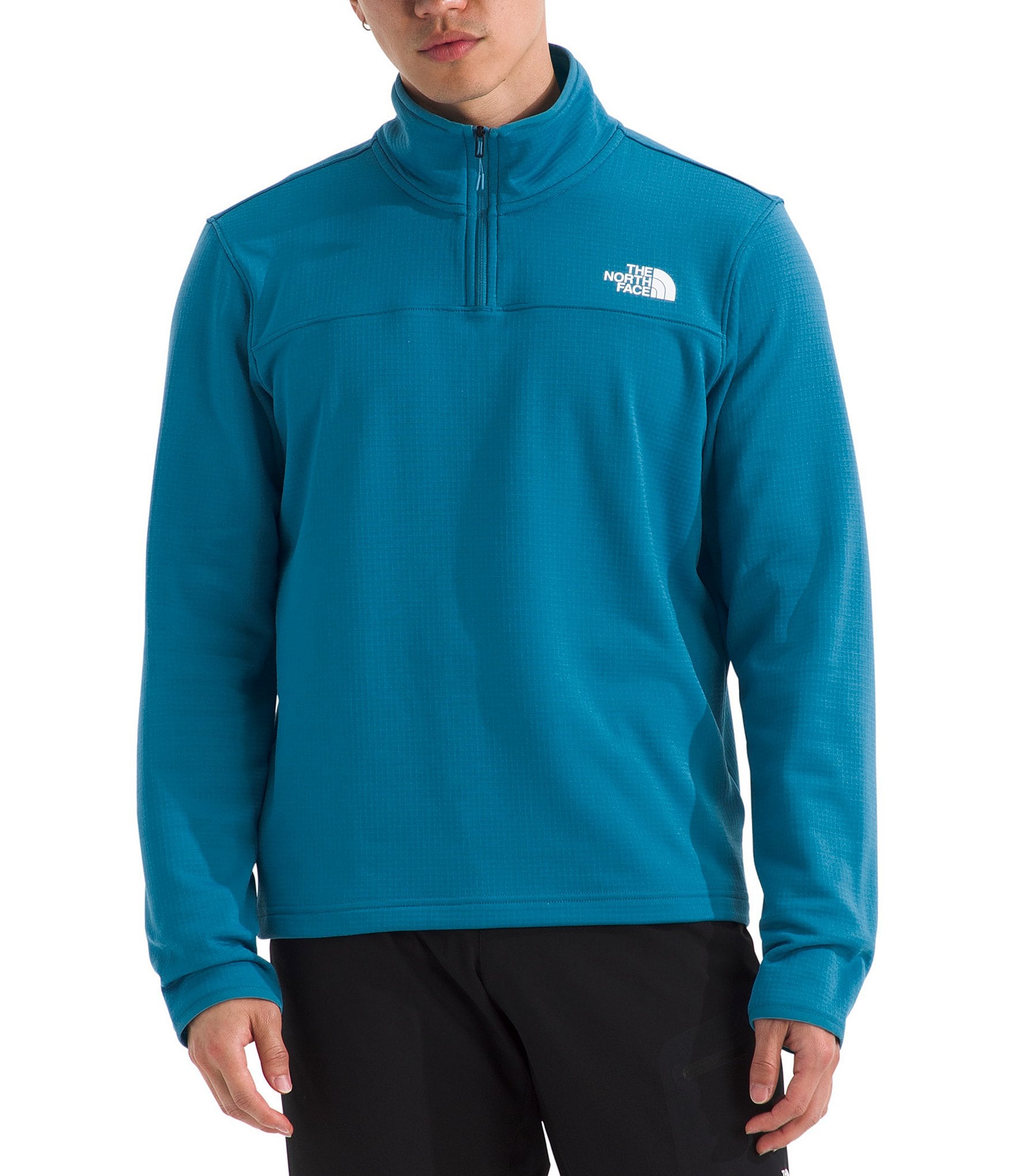 The North Face Cedar Trail Grid Long Sleeve 1/4 Zip Fleece Pullover