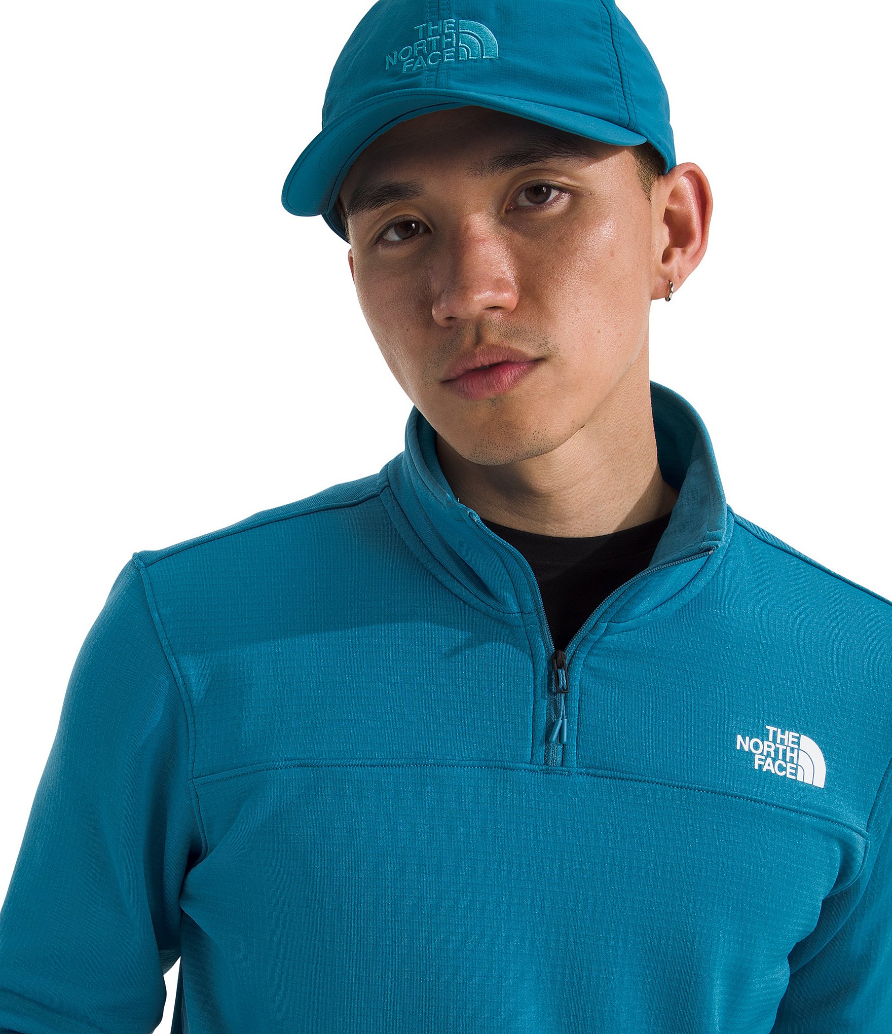 The North Face Cedar Trail Grid Long Sleeve 1/4 Zip Fleece Pullover