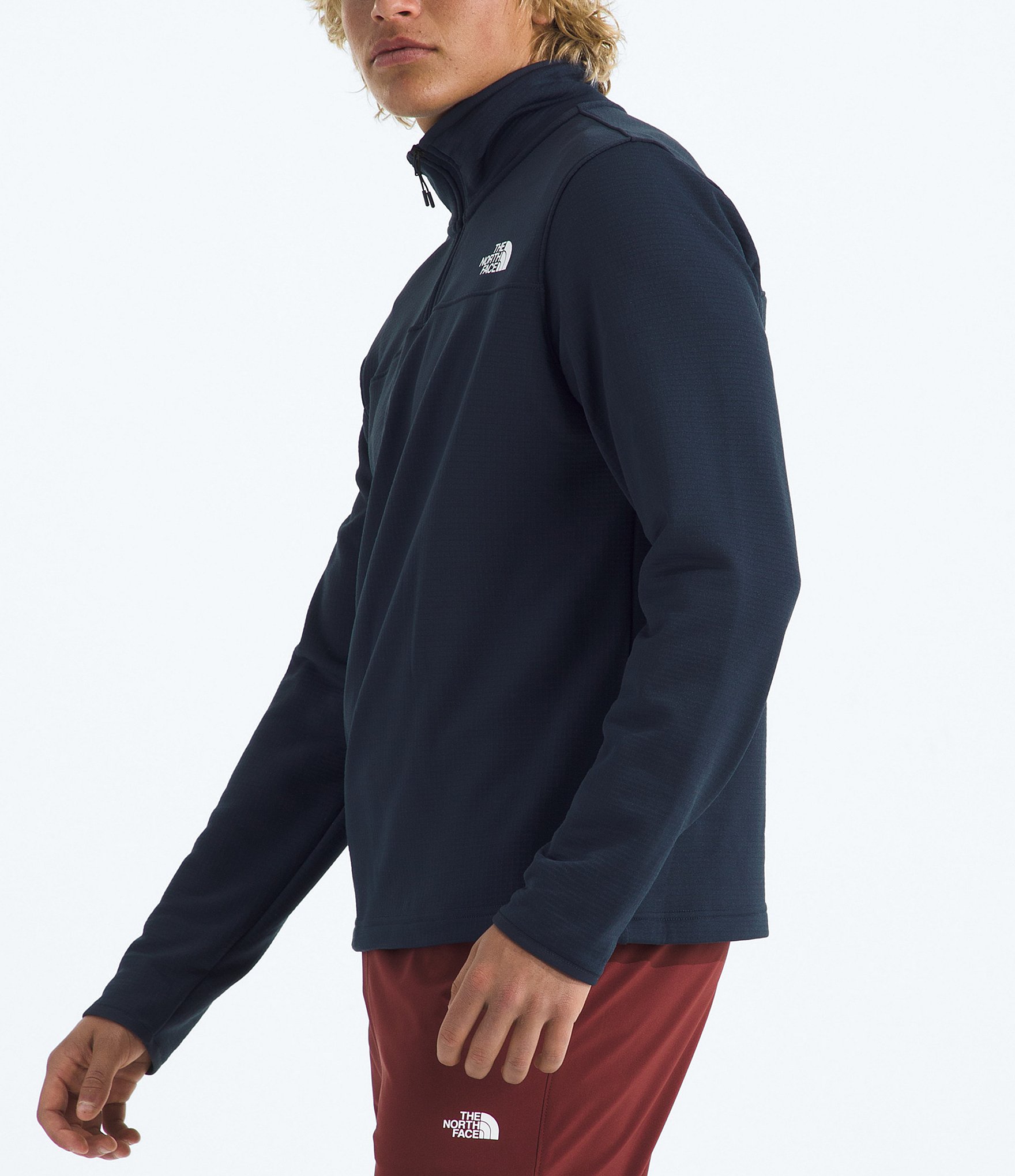The North Face Cedar Trail Grid Long Sleeve 1/4 Zip Fleece Pullover