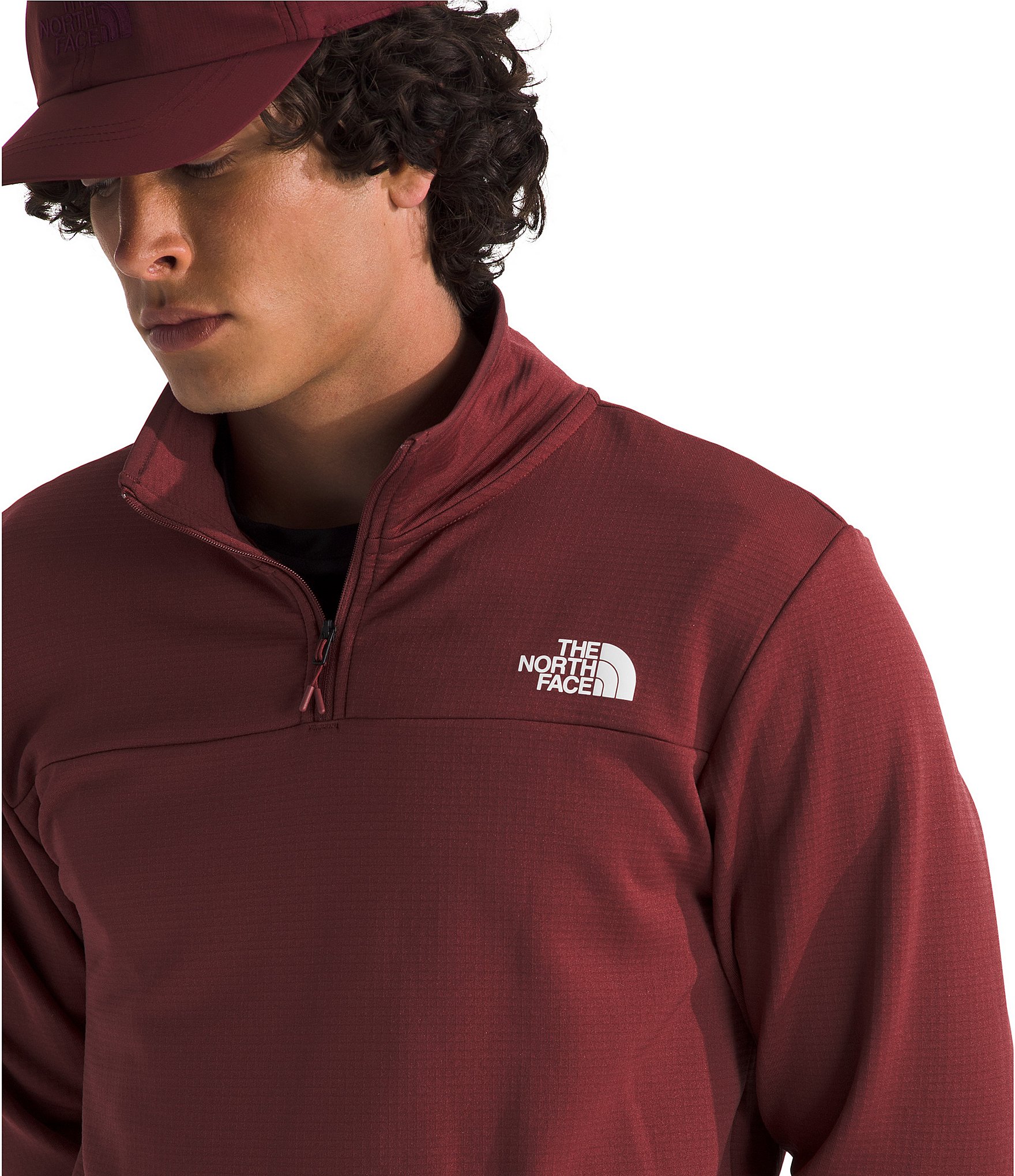 The North Face Cedar Trail Grid Long Sleeve 1/4 Zip Fleece Pullover