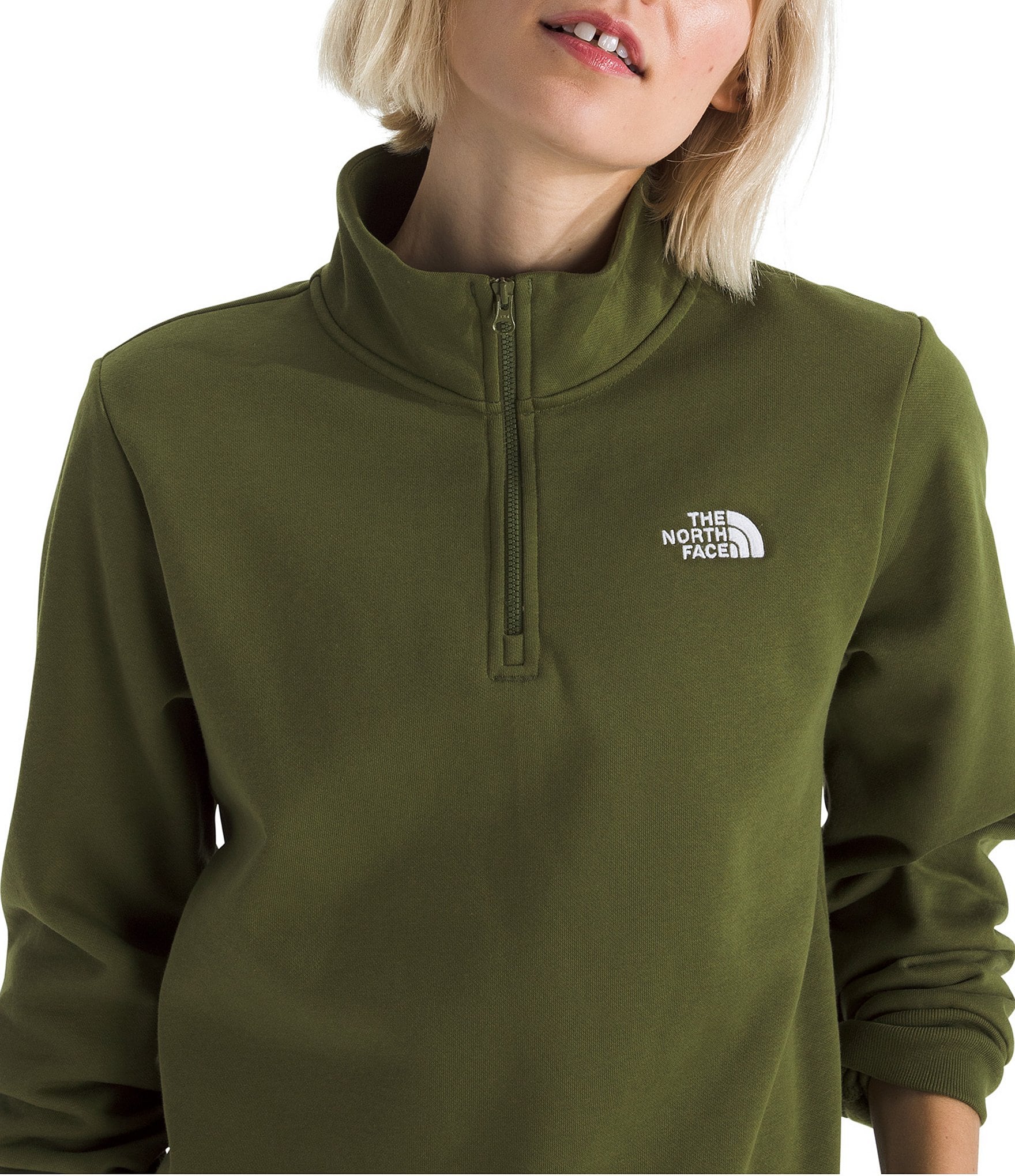 The North Face Evolution Half Zip Mock Stand Long Sleeve Pullover