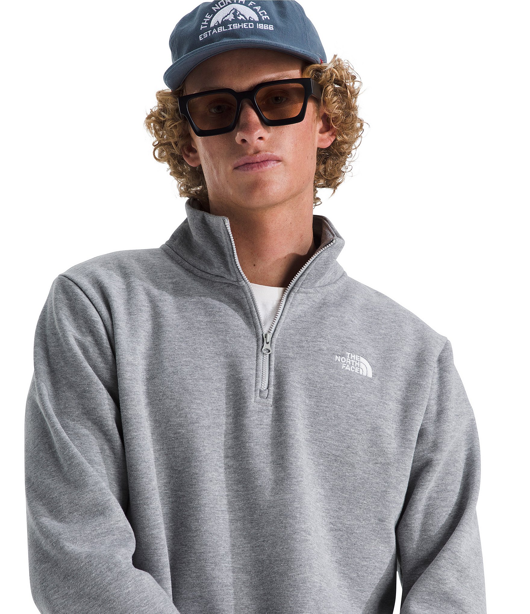 The North Face Evolution Long Sleeve Embroidered Logo Pullover