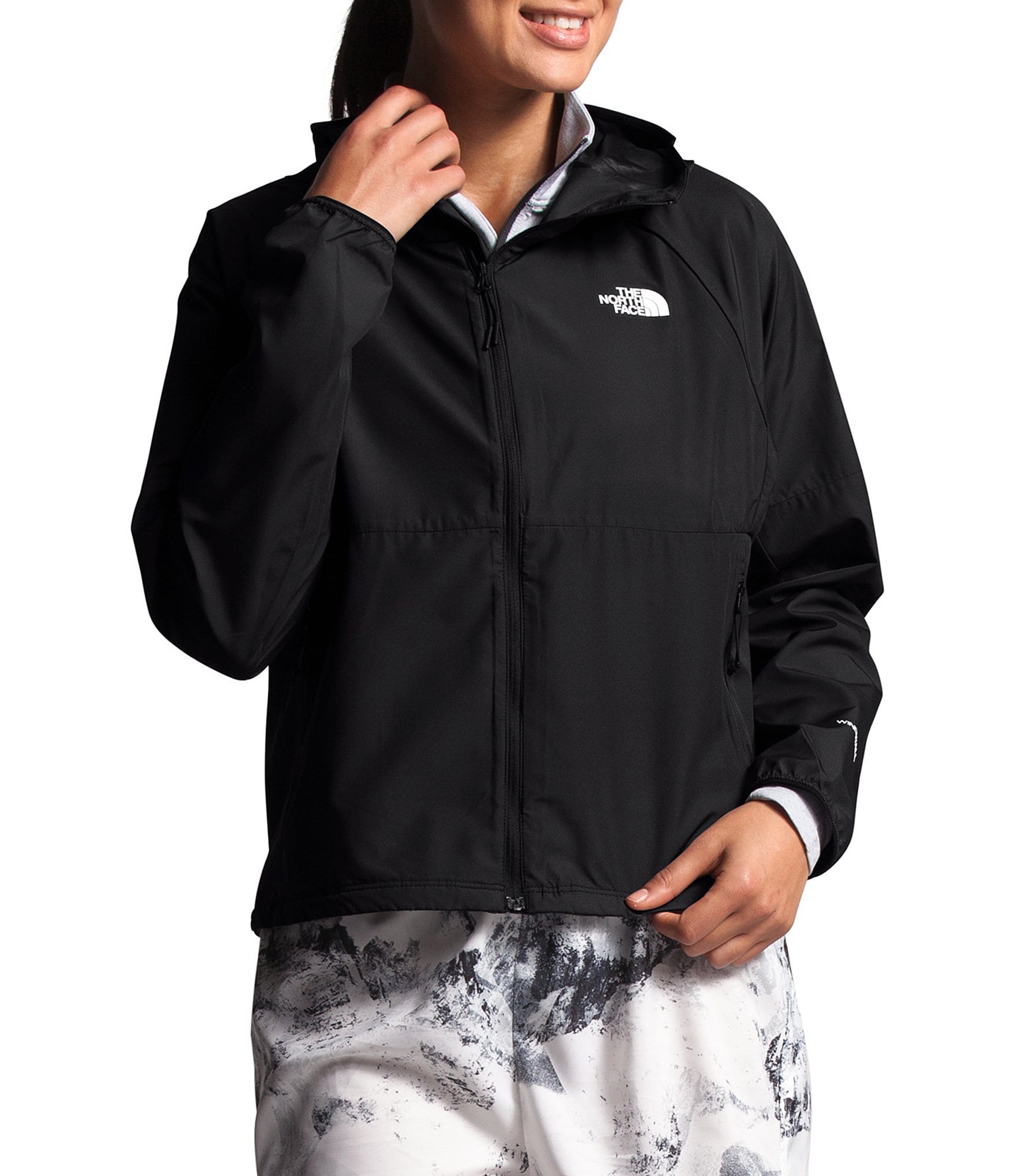 stapel Betasten De andere dag The North Face Flyweight WindWall™ Hooded Zip Front Jacket | Dillard's