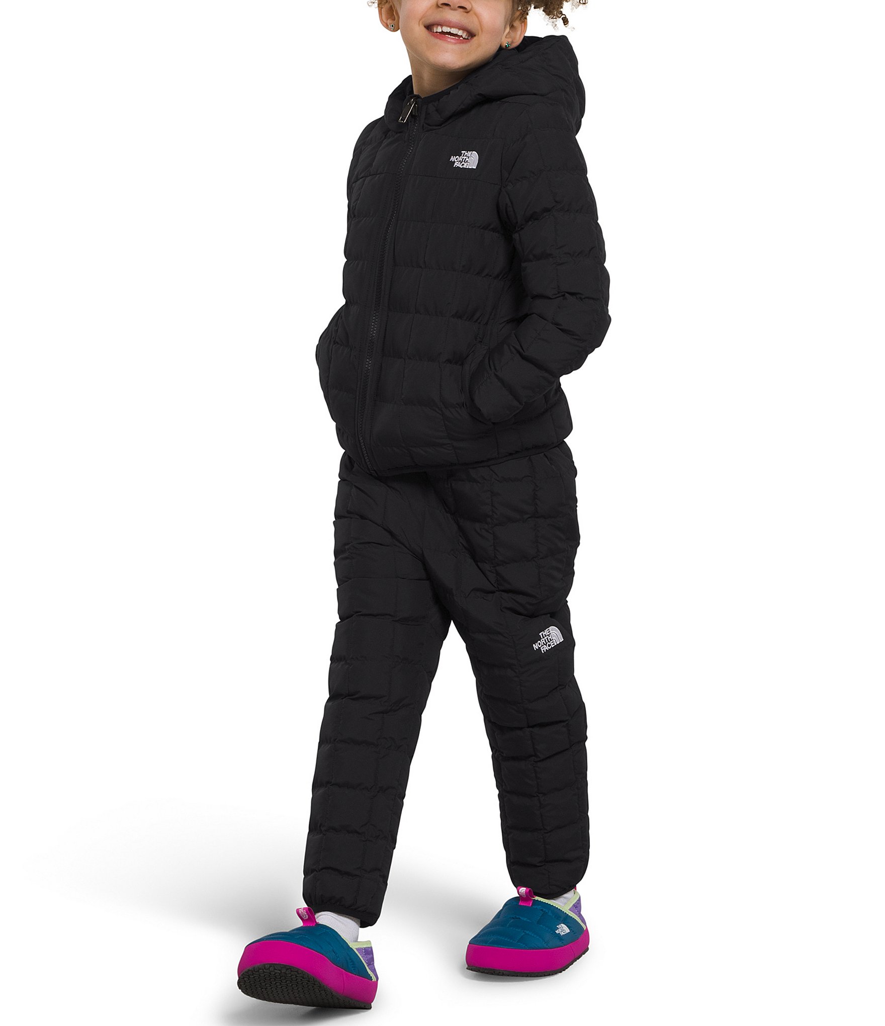 The North Face Kids 2T-7 Long Sleeve Reversible Thermoball Hooded Jacket