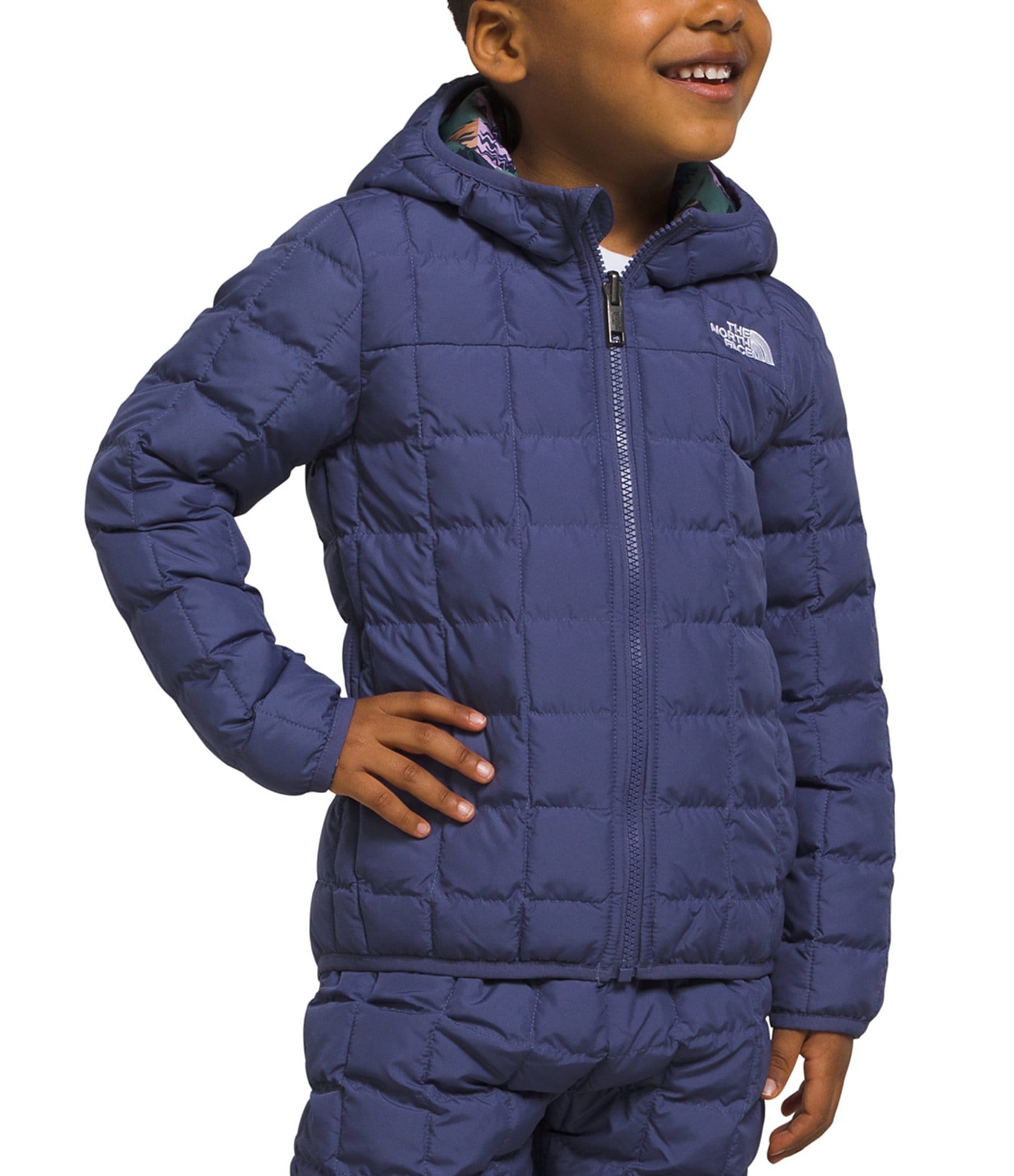 The North Face Kids 2T-7 Reversible Thrermoball Hooded Jacket Dillard's