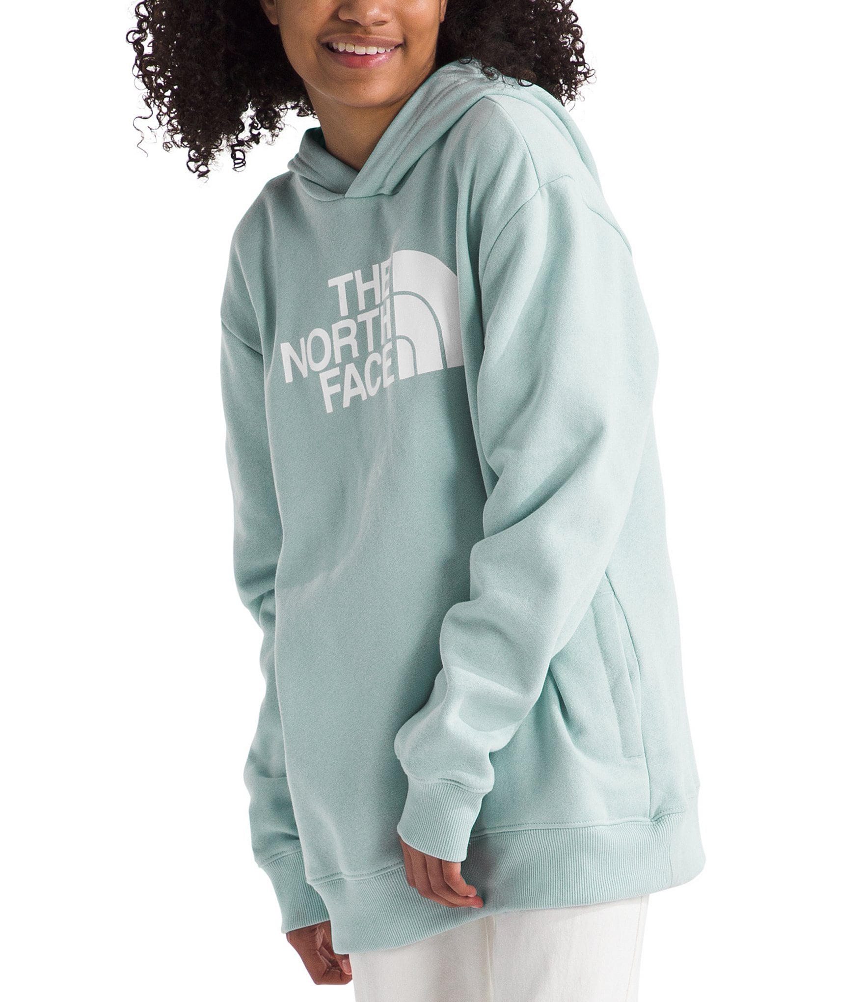 The North Face Kids 6-17 Long Sleeve Half Dome Camp Fleece Pullover Hoodie