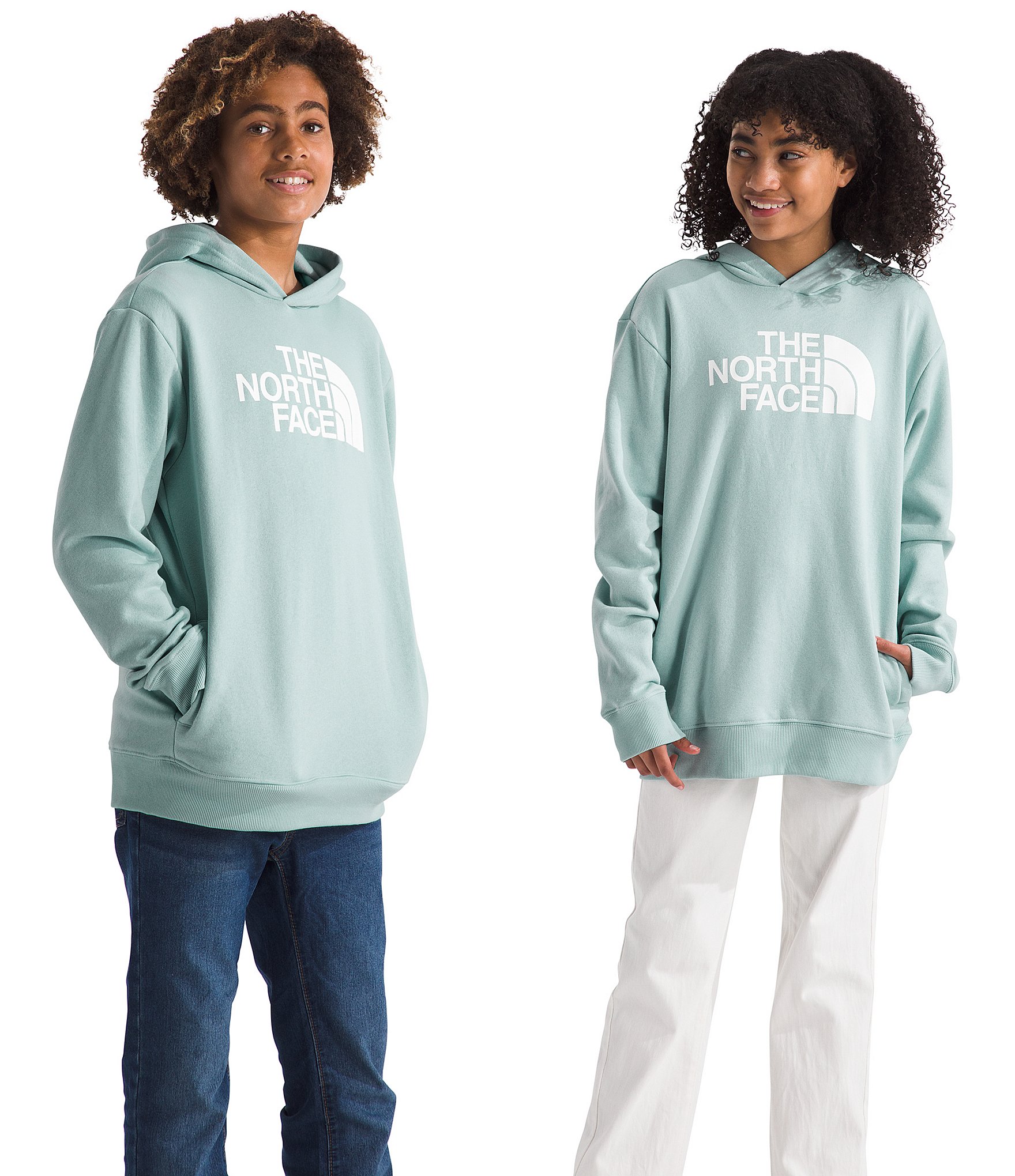 The North Face Kids 6-17 Long Sleeve Half Dome Camp Fleece Pullover Hoodie