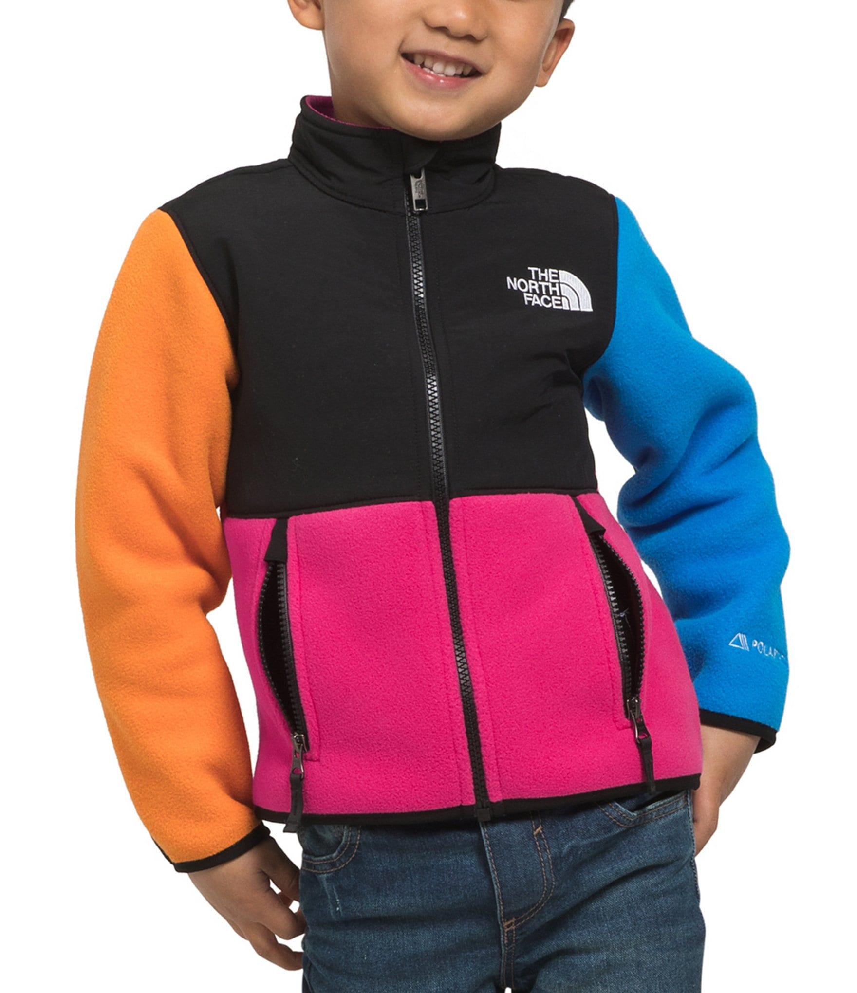 The North Face Little Kids 2T-7 Long Sleeve Color Block Denali Jacket  Dillard's