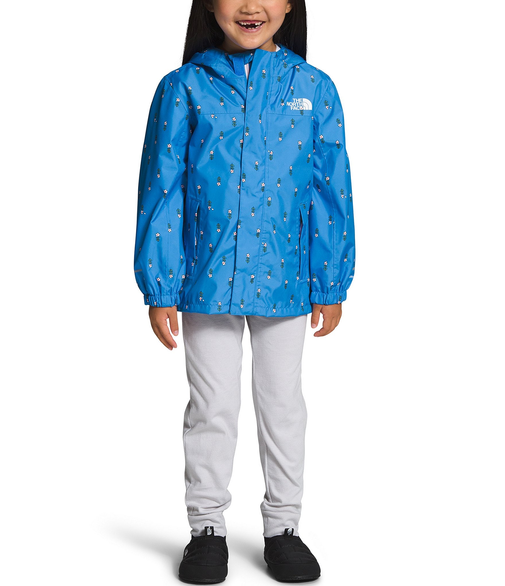 The North Face Little Girls 2T-7 Long Sleeve Floral Antora Rain 