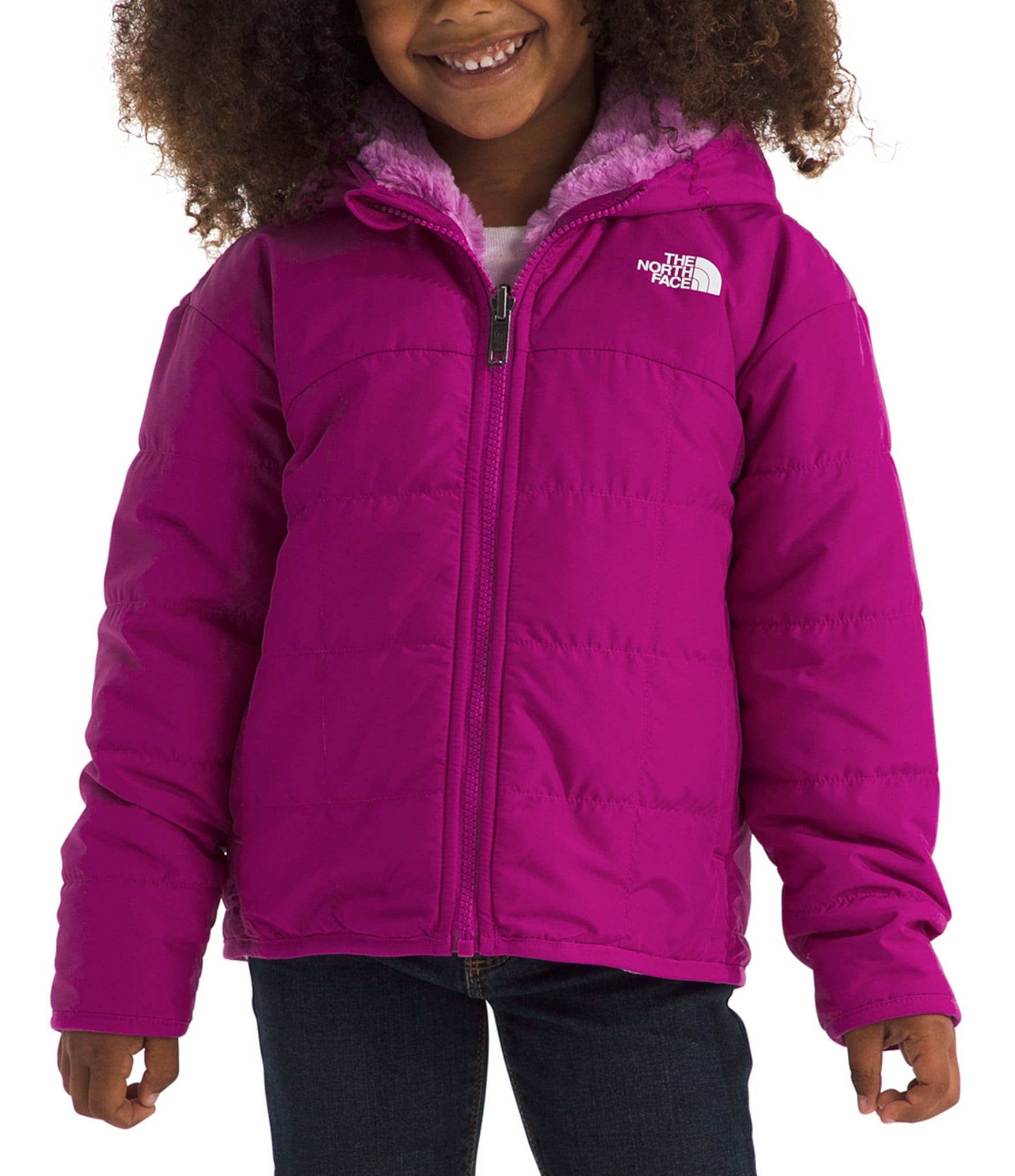 The North Face Little Girls 2T-7 Long Sleeve Reversible Shasta Full-Zip Hooded Jacket