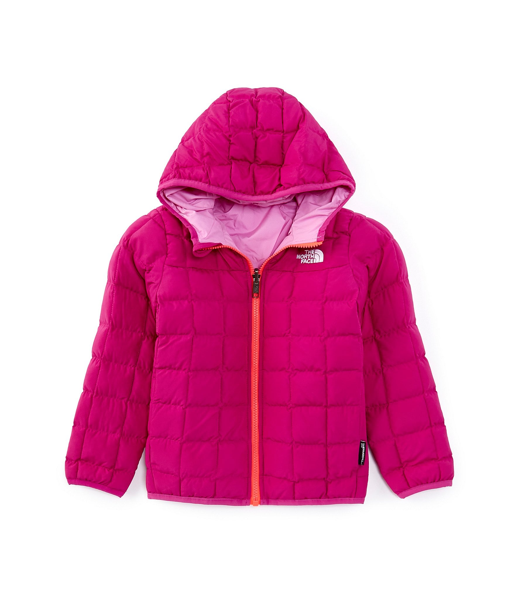 The North Face Little Girls 2T-7 Long Sleeve Reversible ThermoBall Hooded Jacket