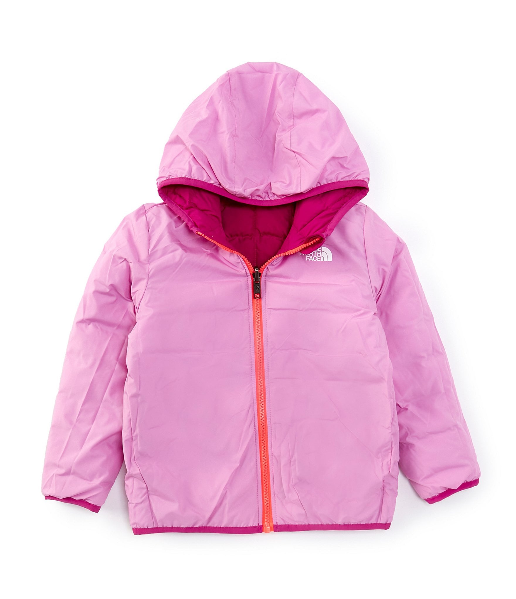 The North Face Little Girls 2T-7 Long Sleeve Reversible ThermoBall Hooded Jacket