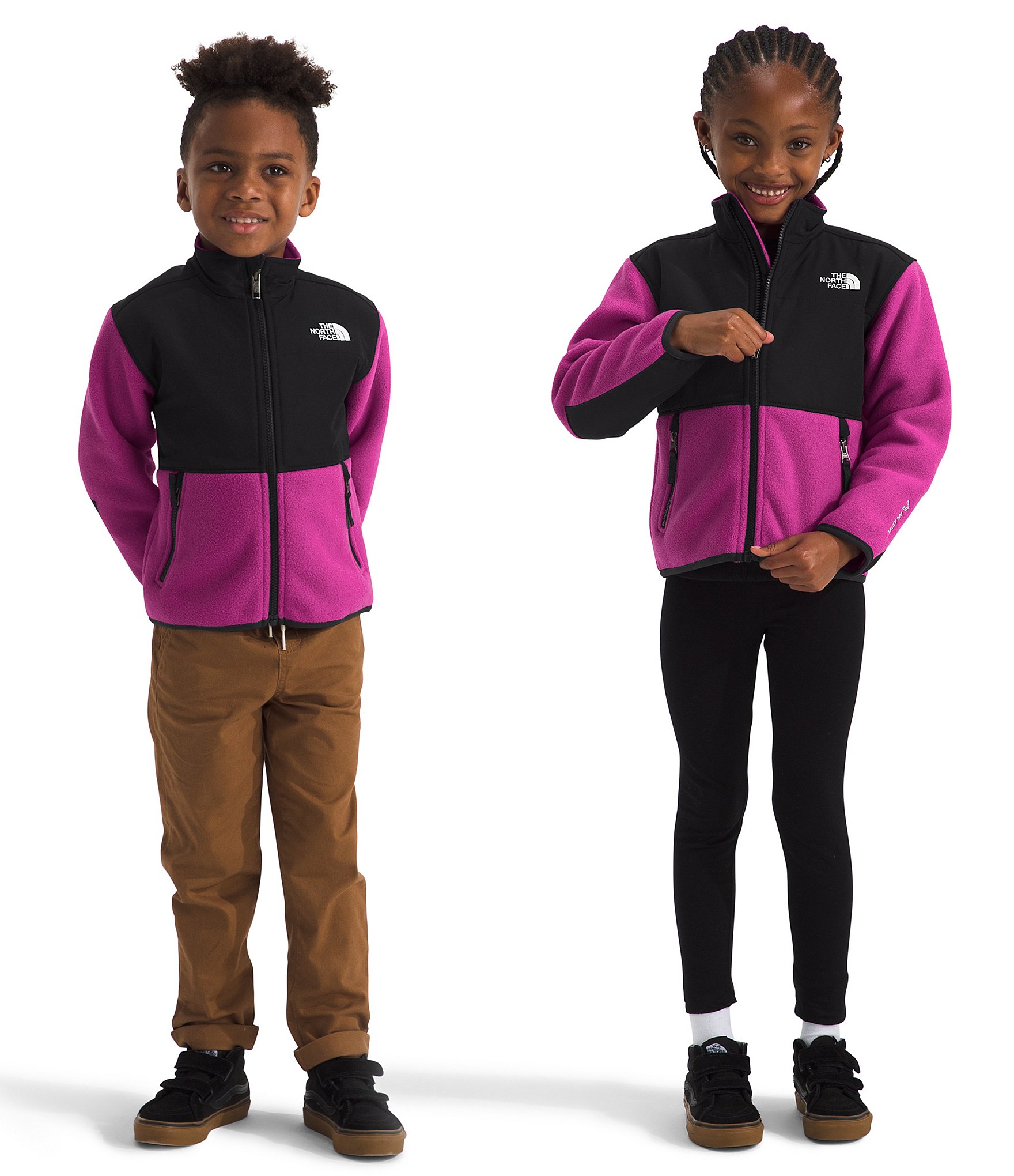 The North Face Little Kids 2T-7 Long Sleeve Durable Water-Repellent Denali Jacket