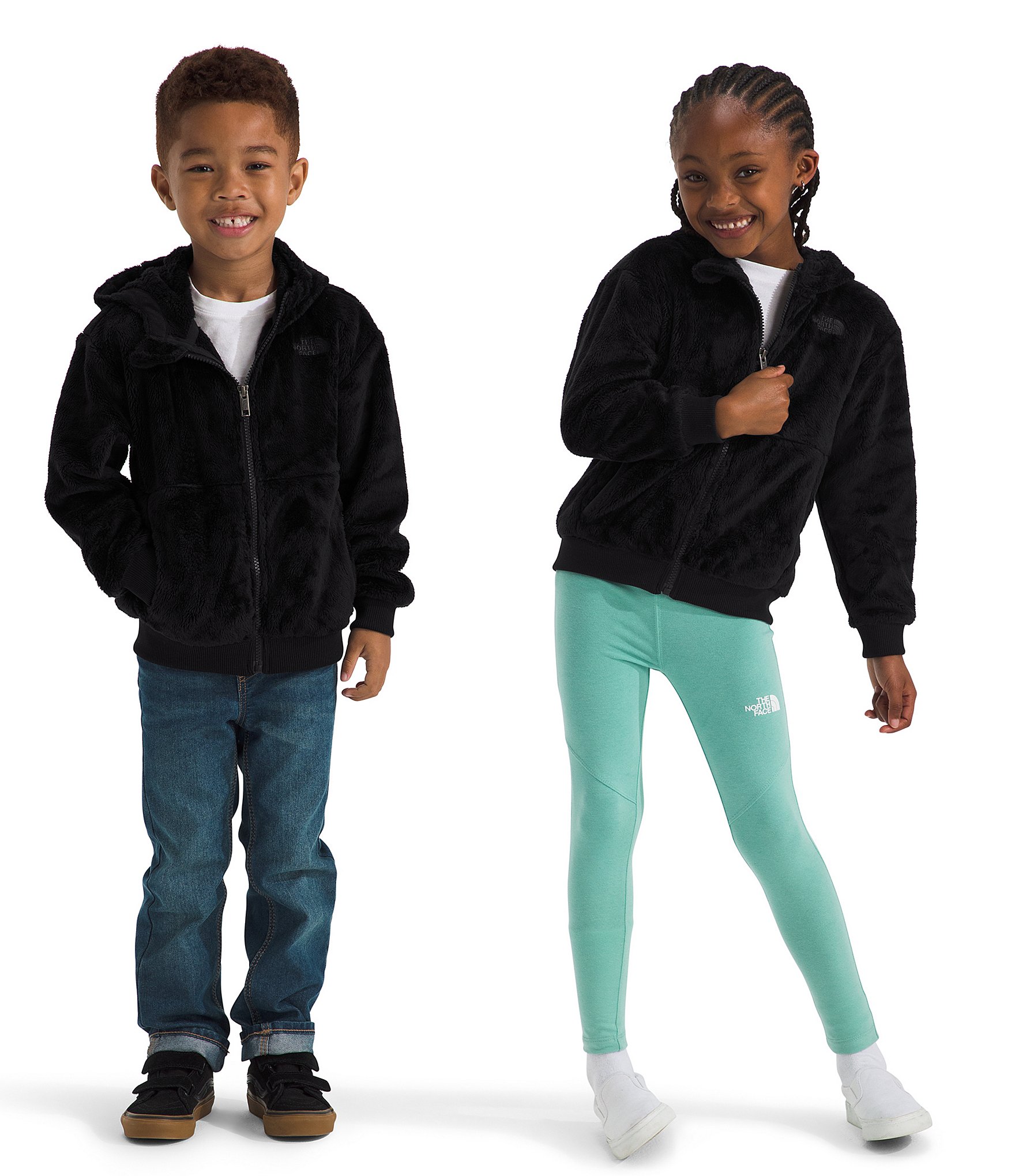 The North Face Little Kids 2T-7 Long Sleeve Osito Full-Zip Fleece Hoodie Jacket