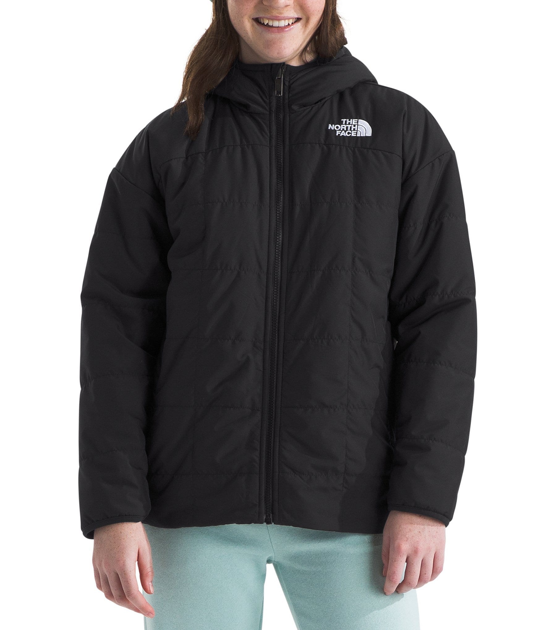 The North Face Little/Big 6-16 Girls Long Sleeve Reversible Shasta Short Parka Jacket